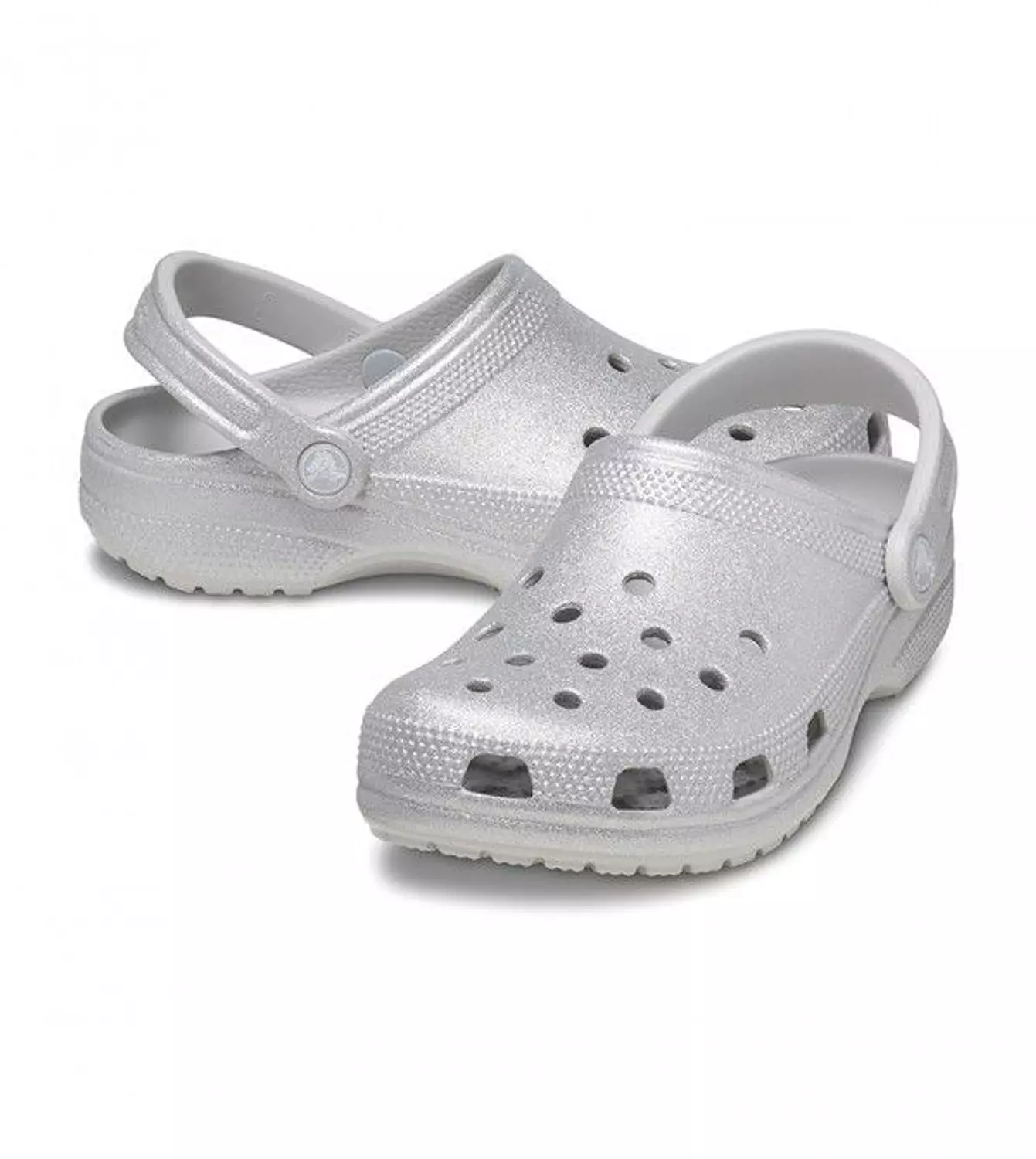 Classic Glitter Clog-Silver image