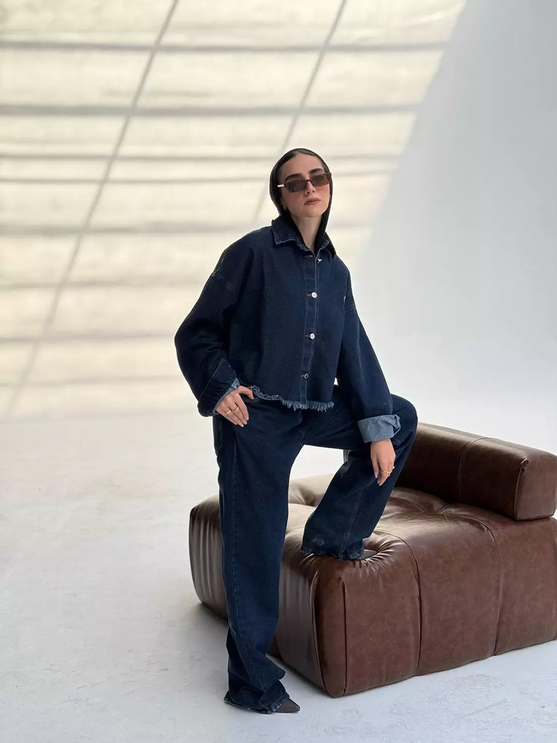 Cropped denim set  image