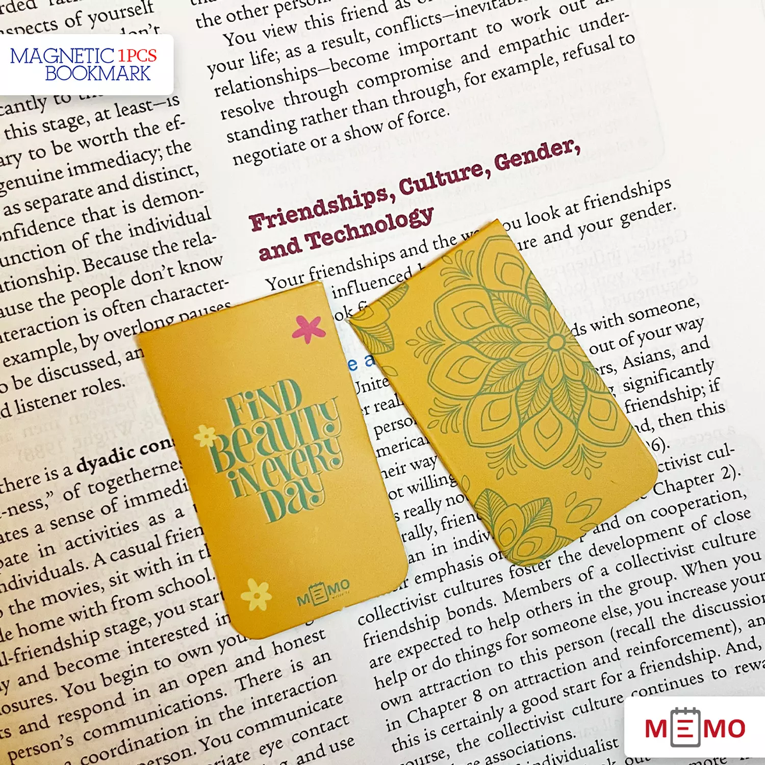 Memo Magnetic Bookmark “Beauty 1" (1 pcs)  -2nd-img