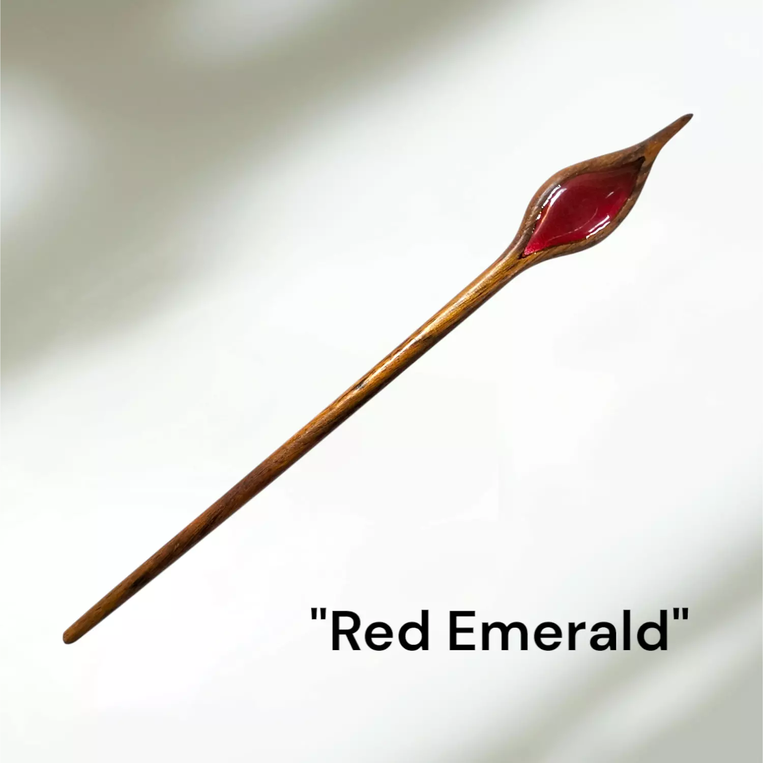 Red Emerald Hair Stick hover image