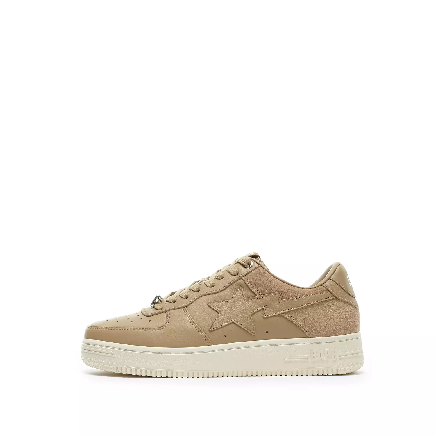 A Bathing Ape Bape Sta Low 'Suede Heel - Beige'. hover image