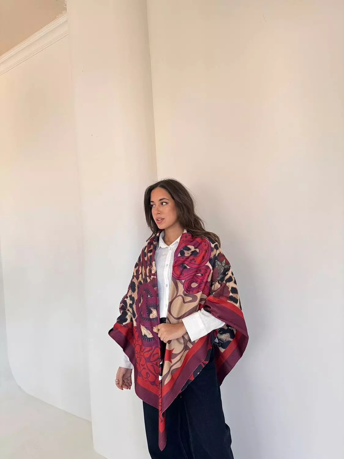 Double-sided leopard scarf 2