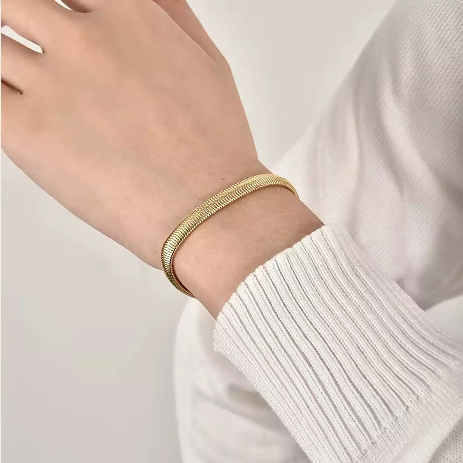 Thick Snake chain Necklace - Bracelet 3