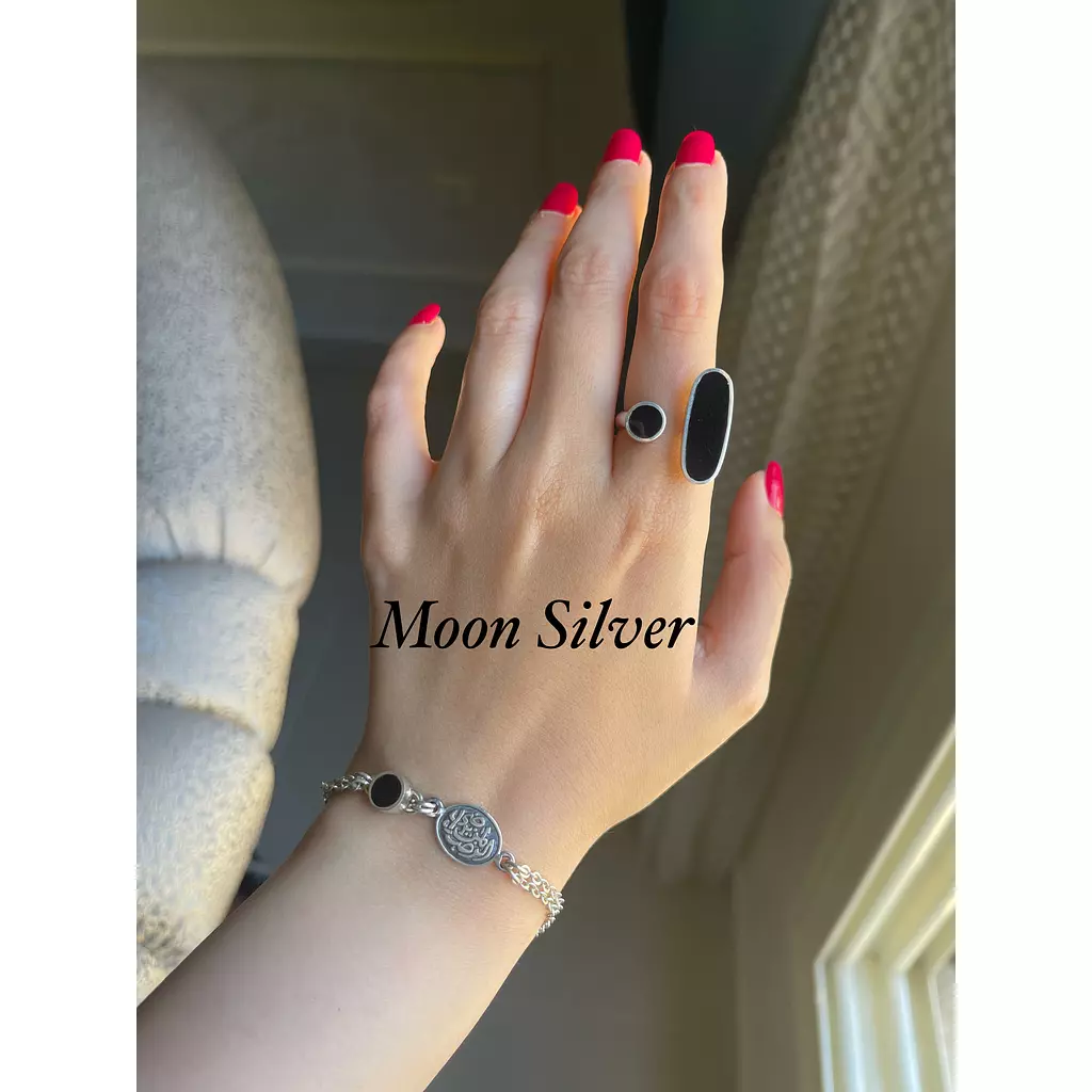 Black agate set
