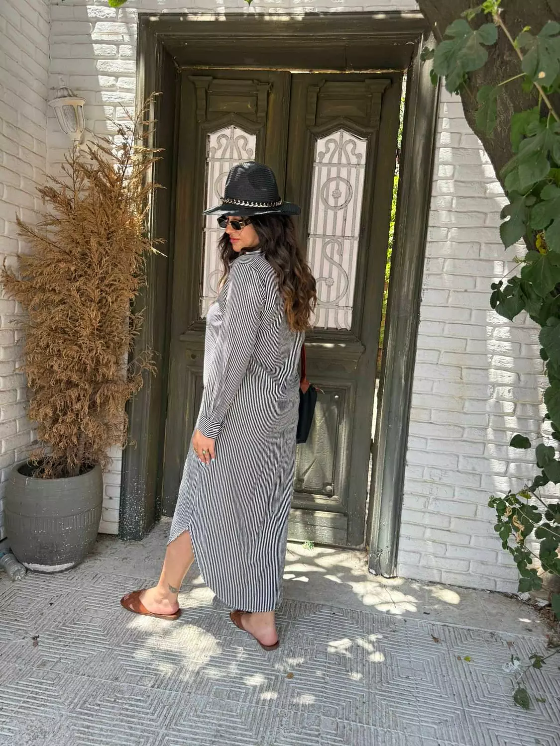 black striped dress 3