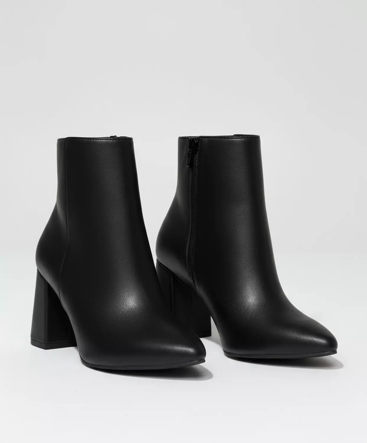 Stylish Leather Ankle Boots – Medium Heel, Side Zipper 8