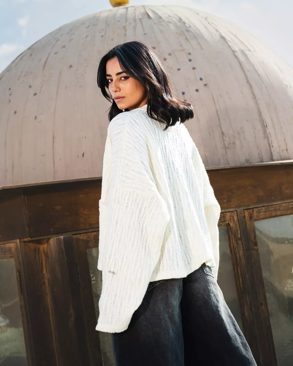 Soft Ritual White Knitted Cardigan 2