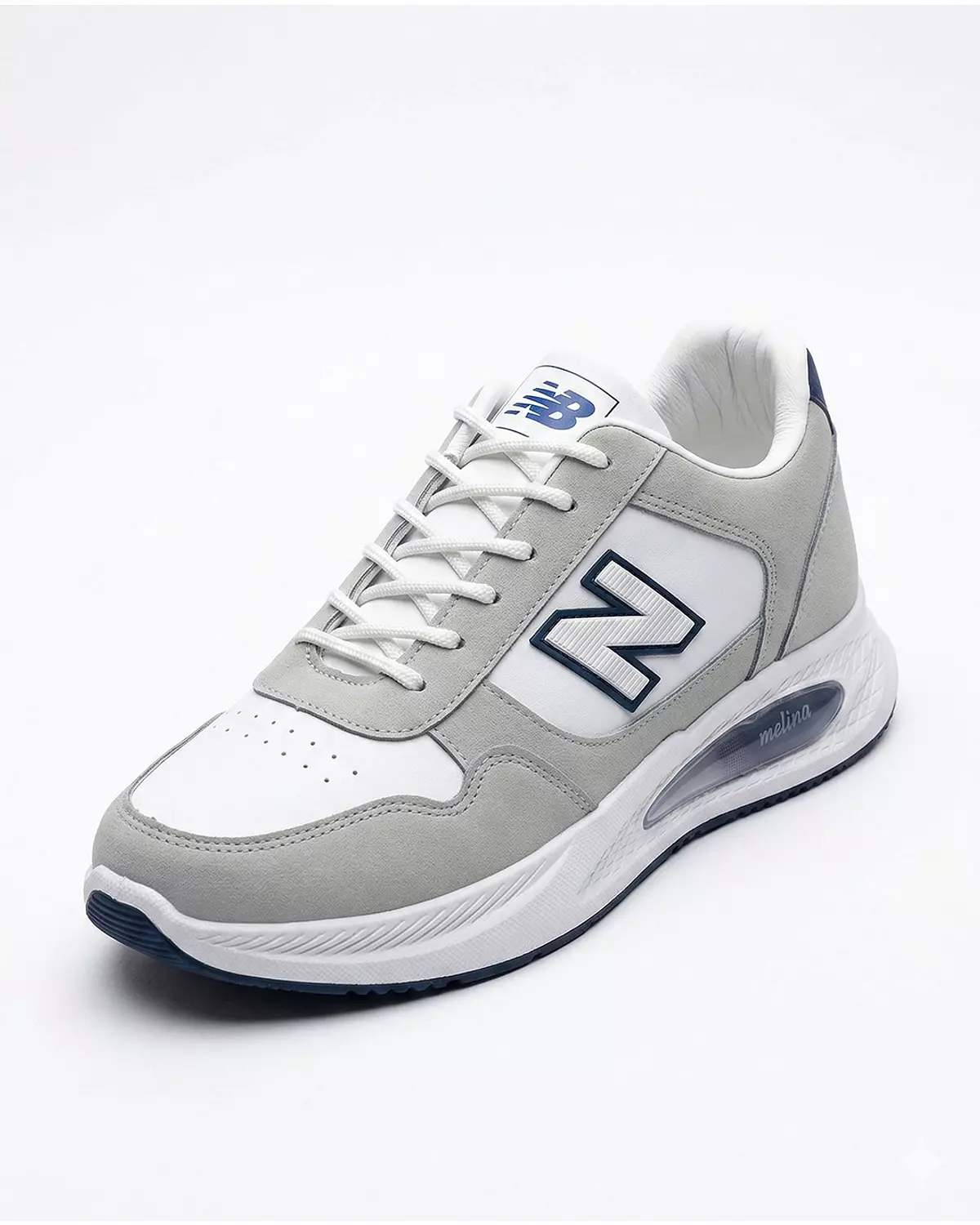 Big Size Men’s New Balance Shoes -Gray & White hover image