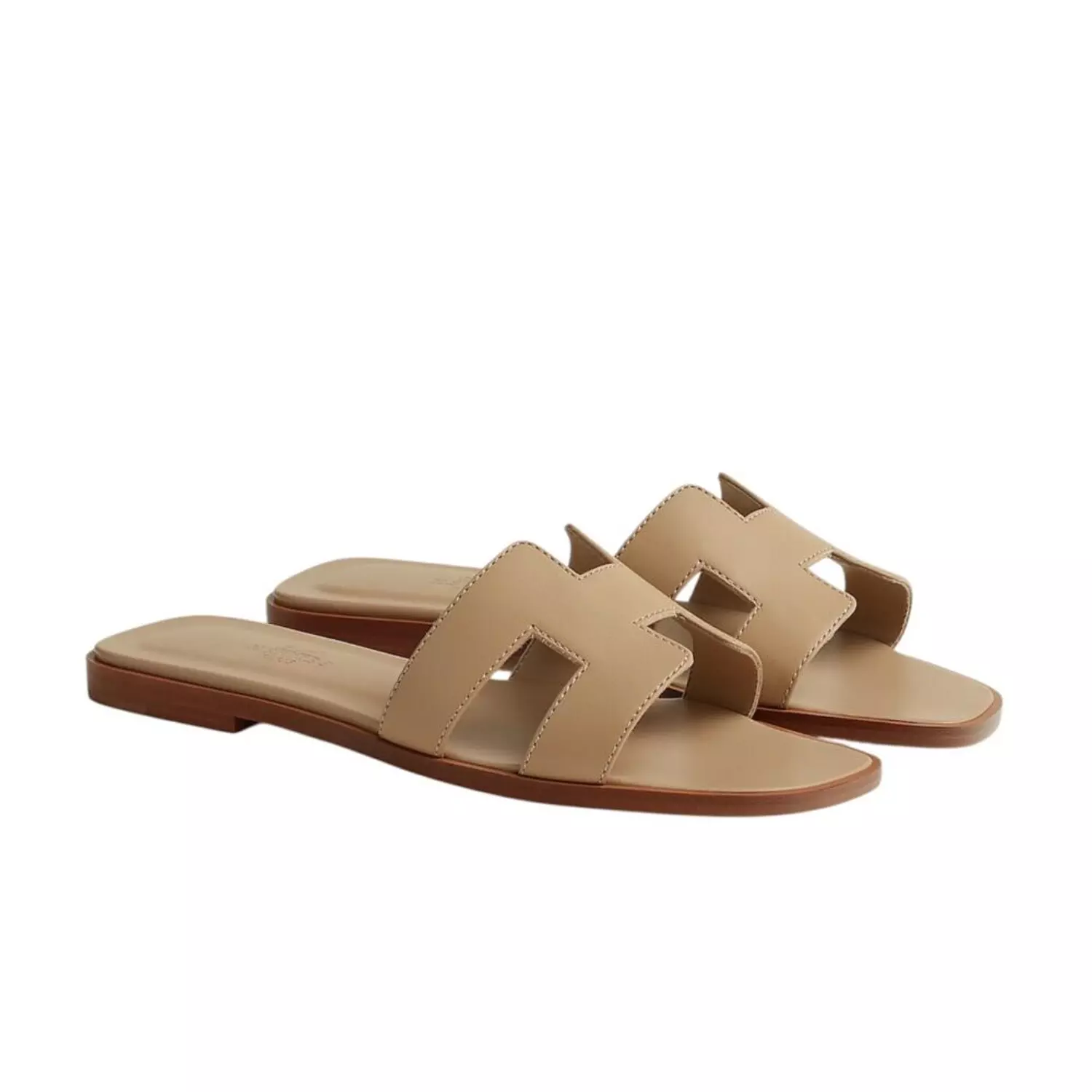Hermes Oran sandal Beige Lin hover image