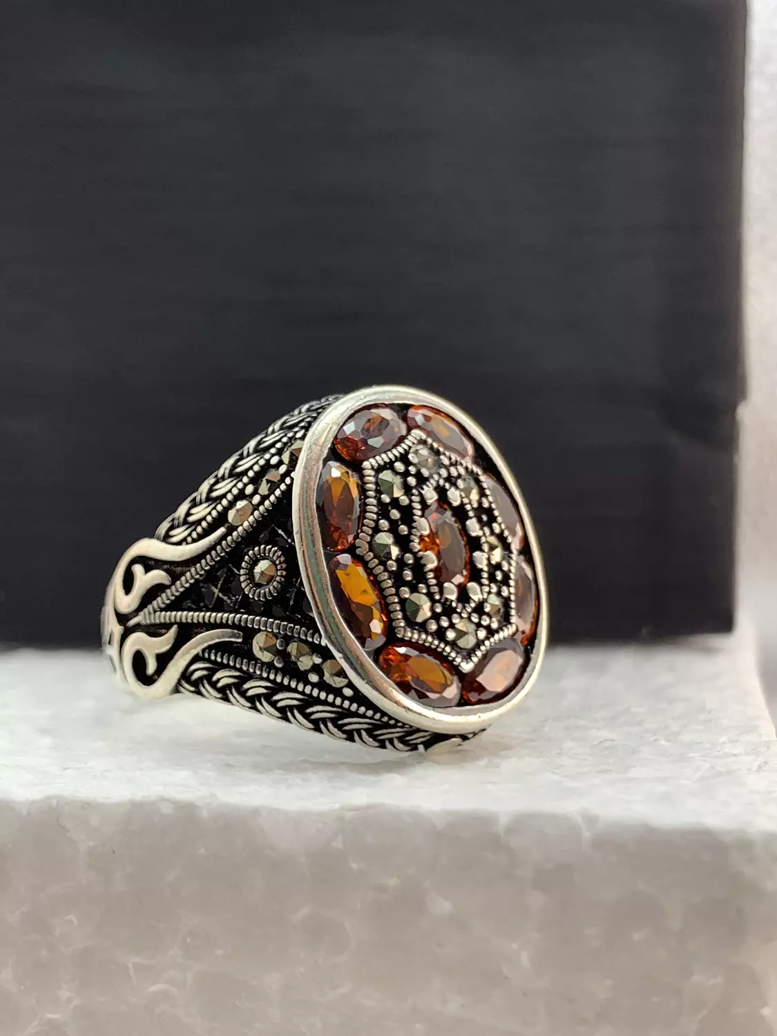 Silver ring hover image