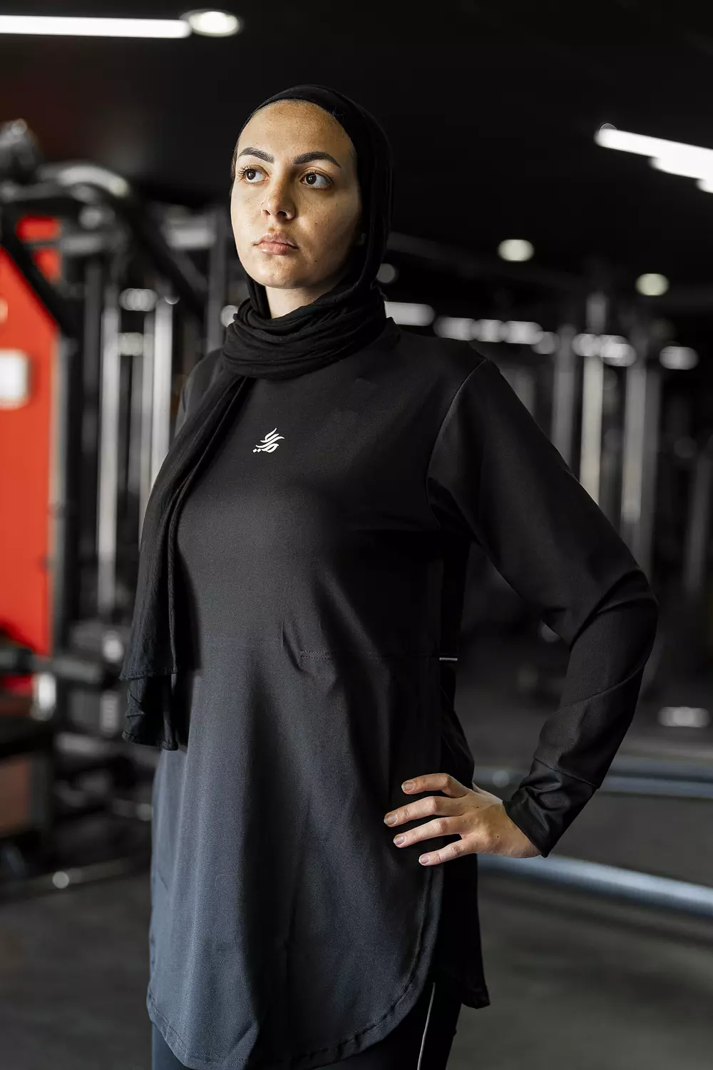 Hurra's long fit T-shirt in black image