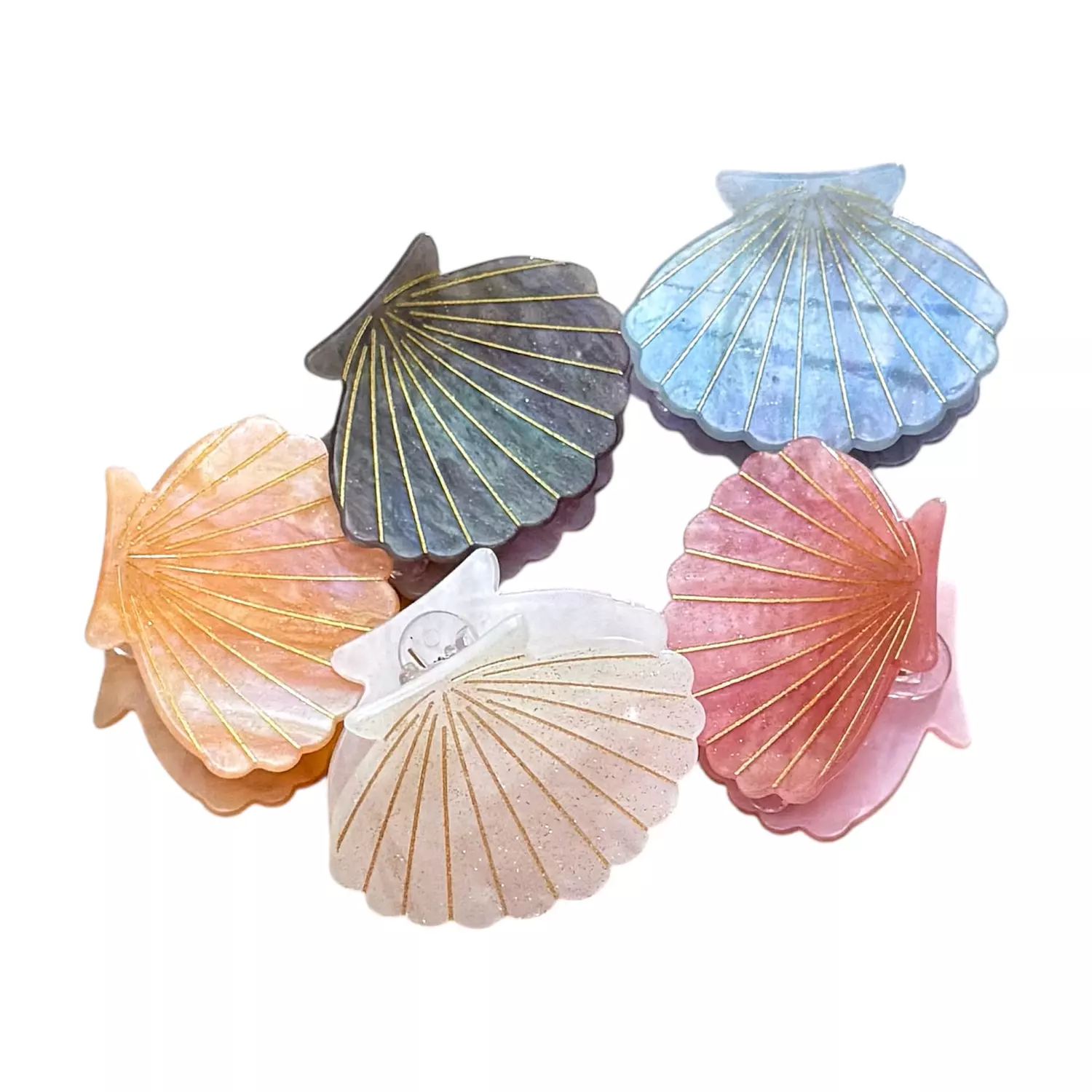 Let's Tan 1 Pc Seashell Claw Clips 3