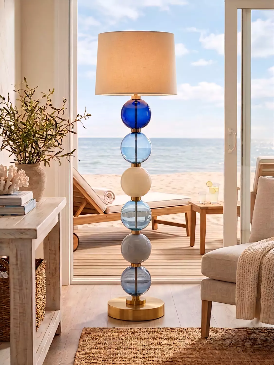 Ocean Breeze Glass Lamp image