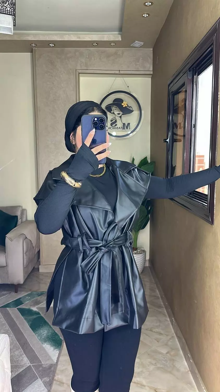 Vest leather jacket 2