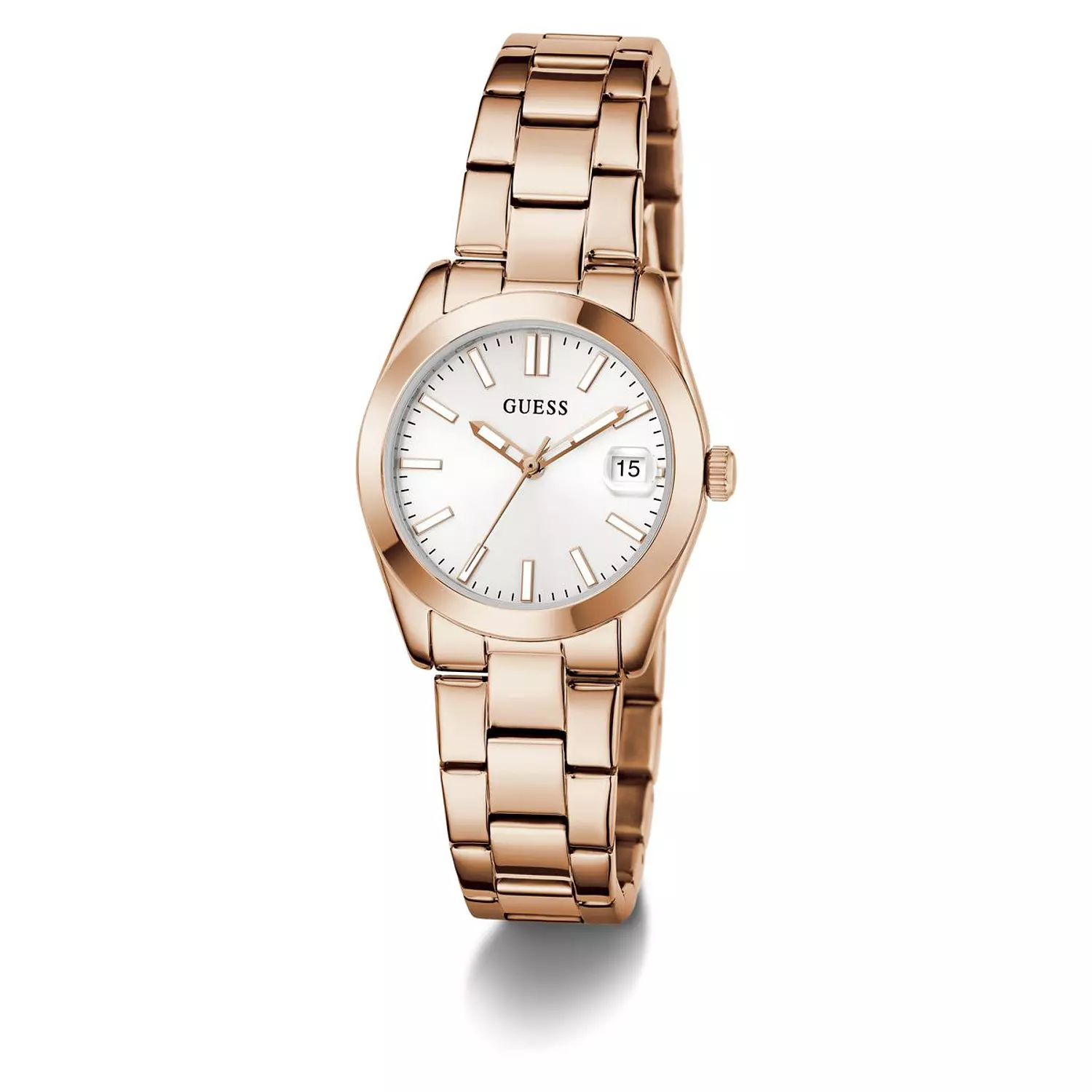 GUESS Ladies Rose Gold Tone Date Watch Rose Gold Tone Stainless Steel Bracelet GW0934L4 3