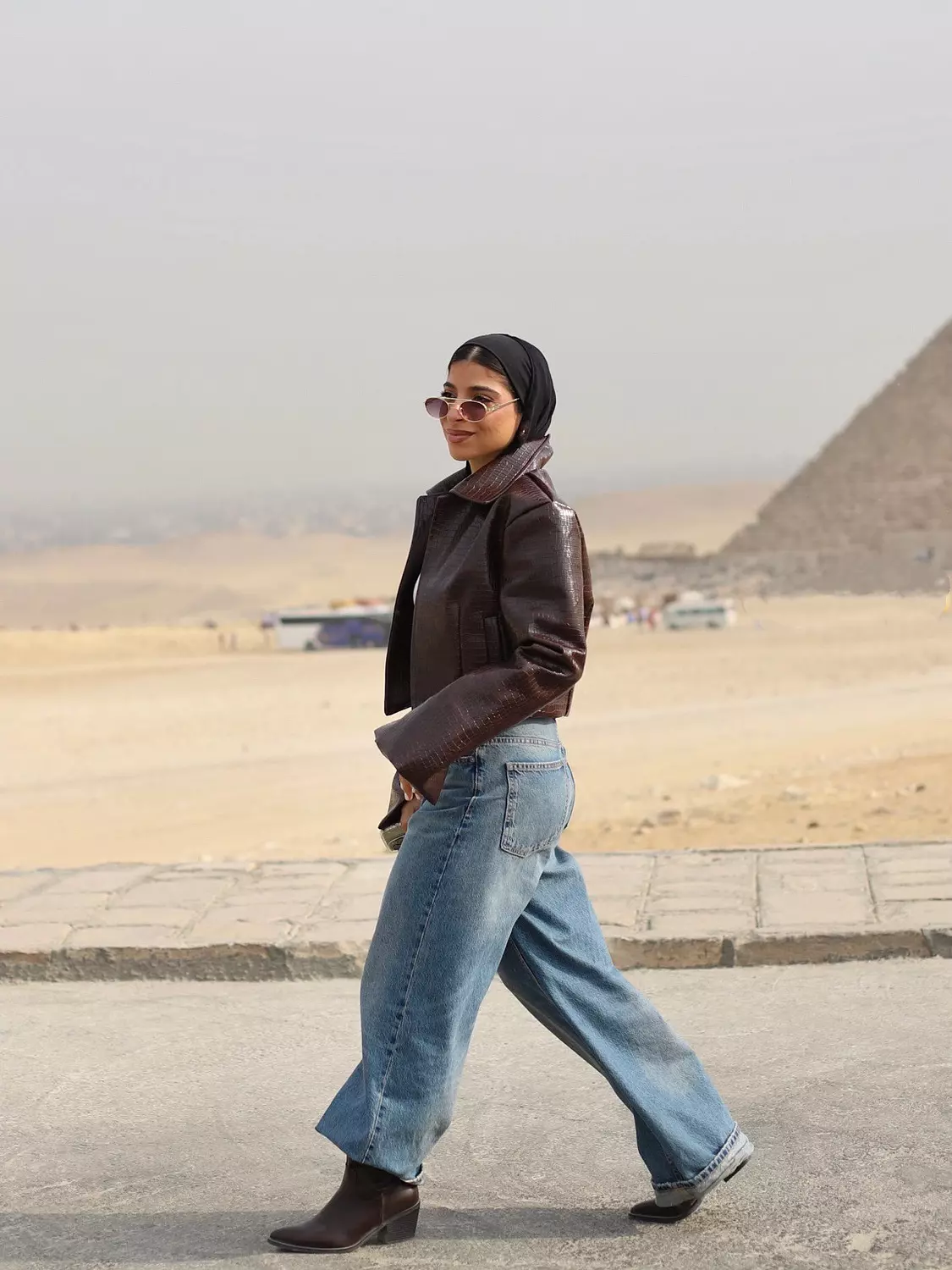 Brown crocodile luxe jacket  2