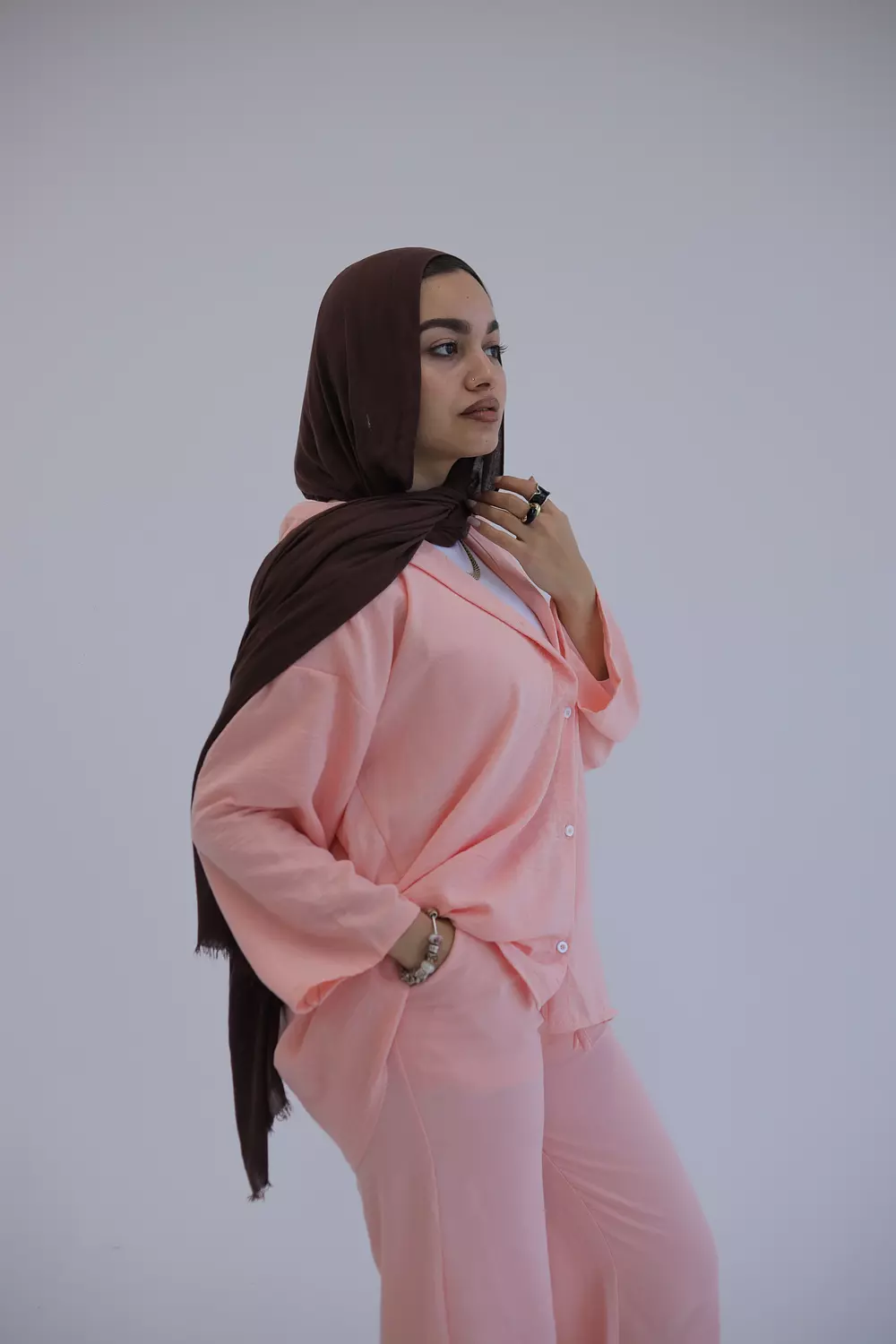 Rose linen suit 3