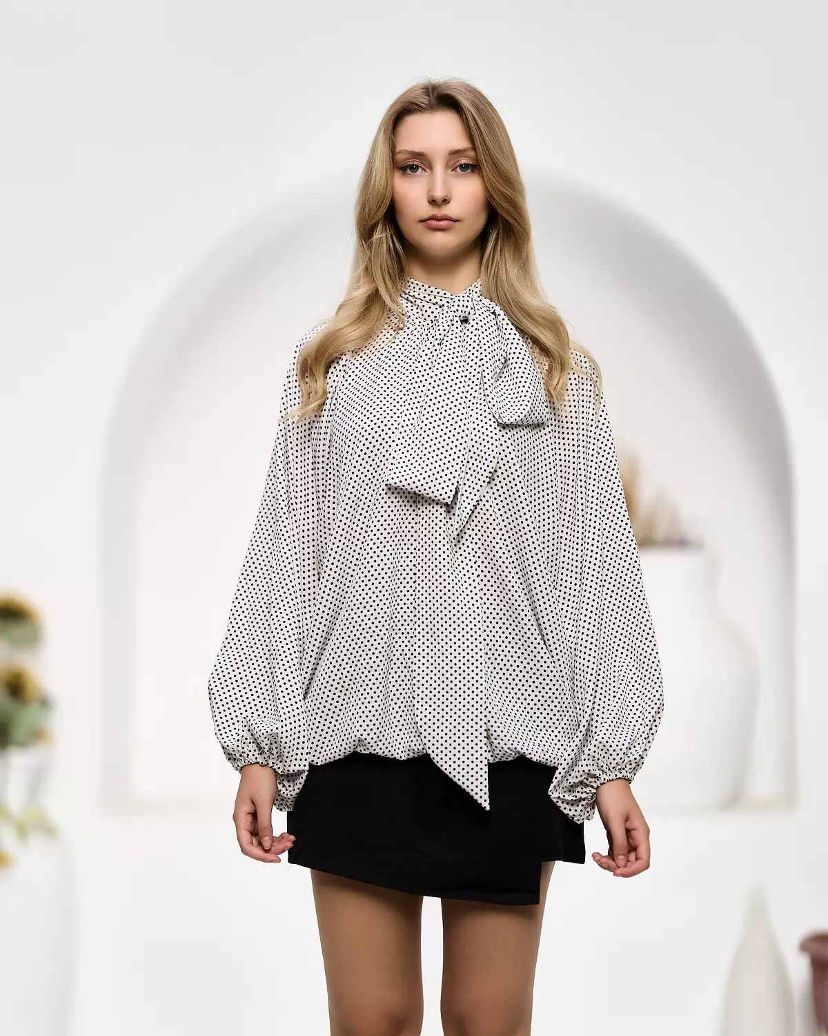 Polka dot blouse  image