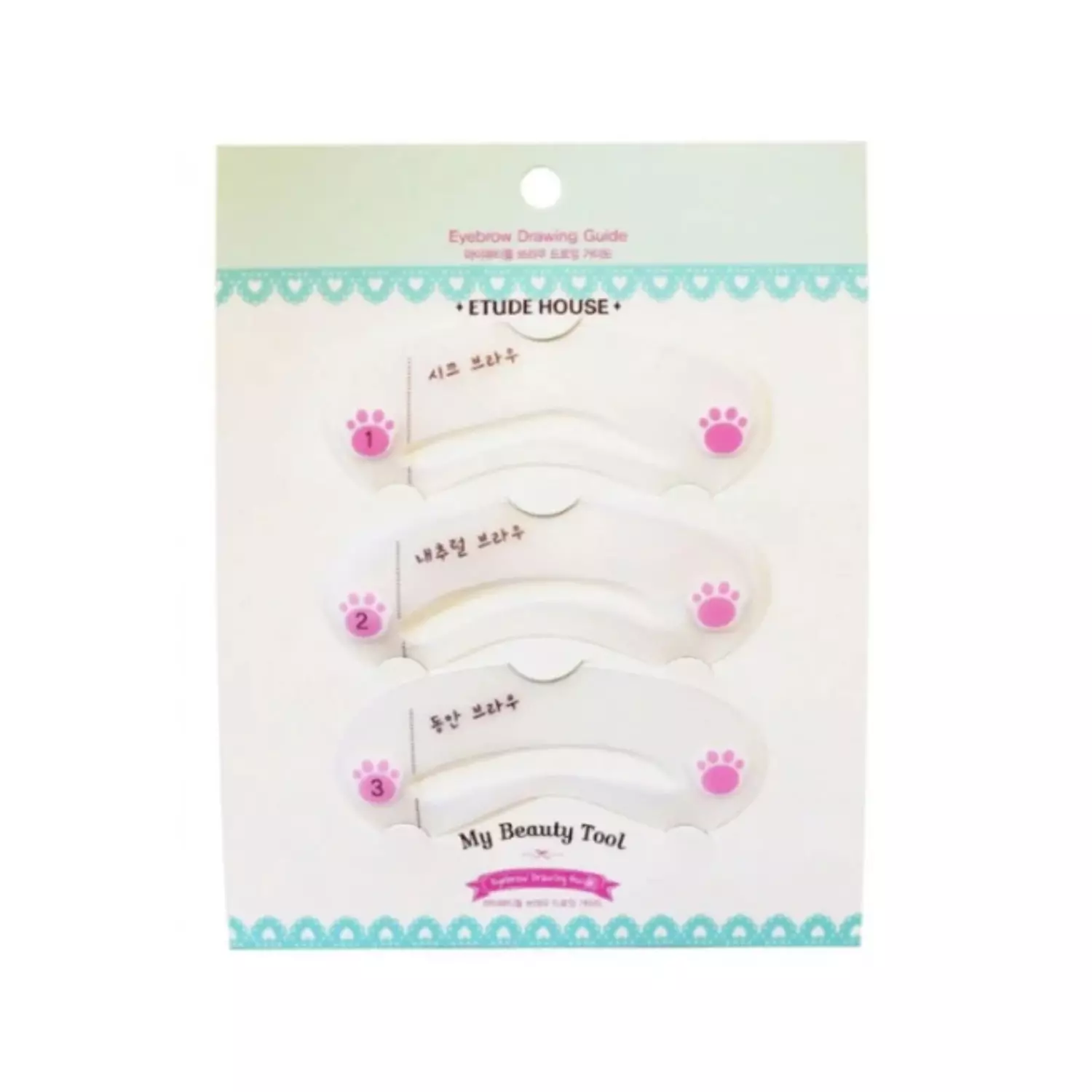 etude house eyebrow drawing guide image