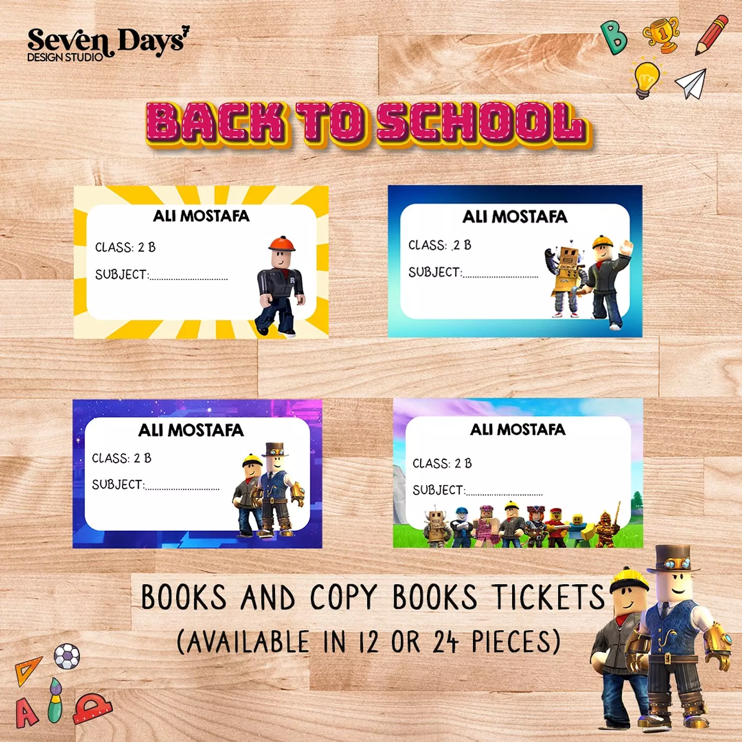 Roblox School Labels 1