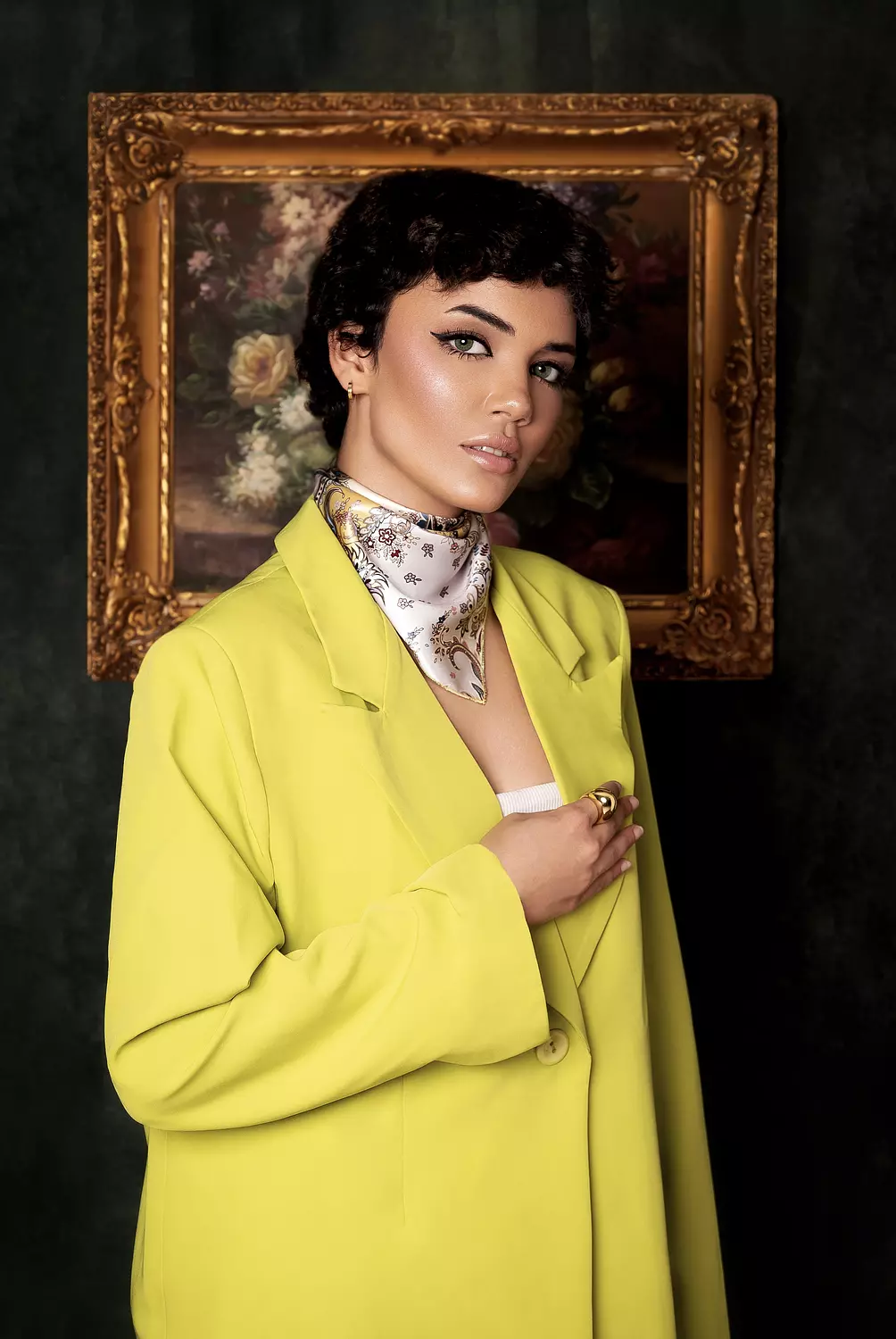 <p>Lemon soul oversized blazer - with a matching gift scarf</p>