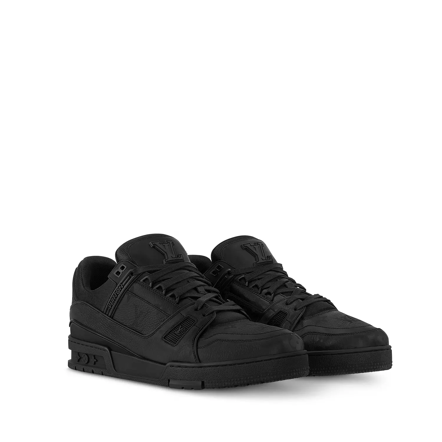Louis Vuitton LV Trainer Sneaker "Noir" is crafted from Monogram hover image