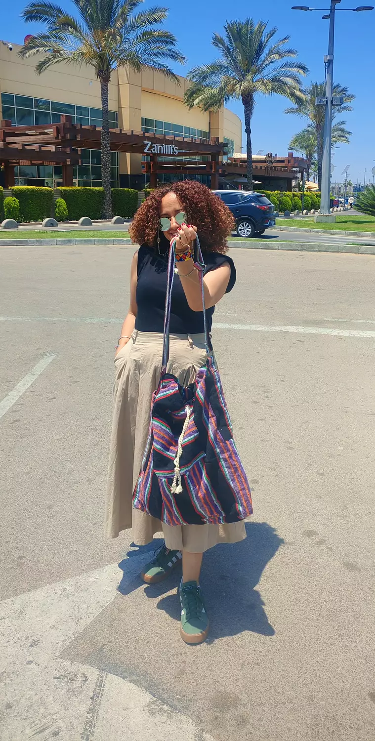 Heavy duty striped Reda bag 4