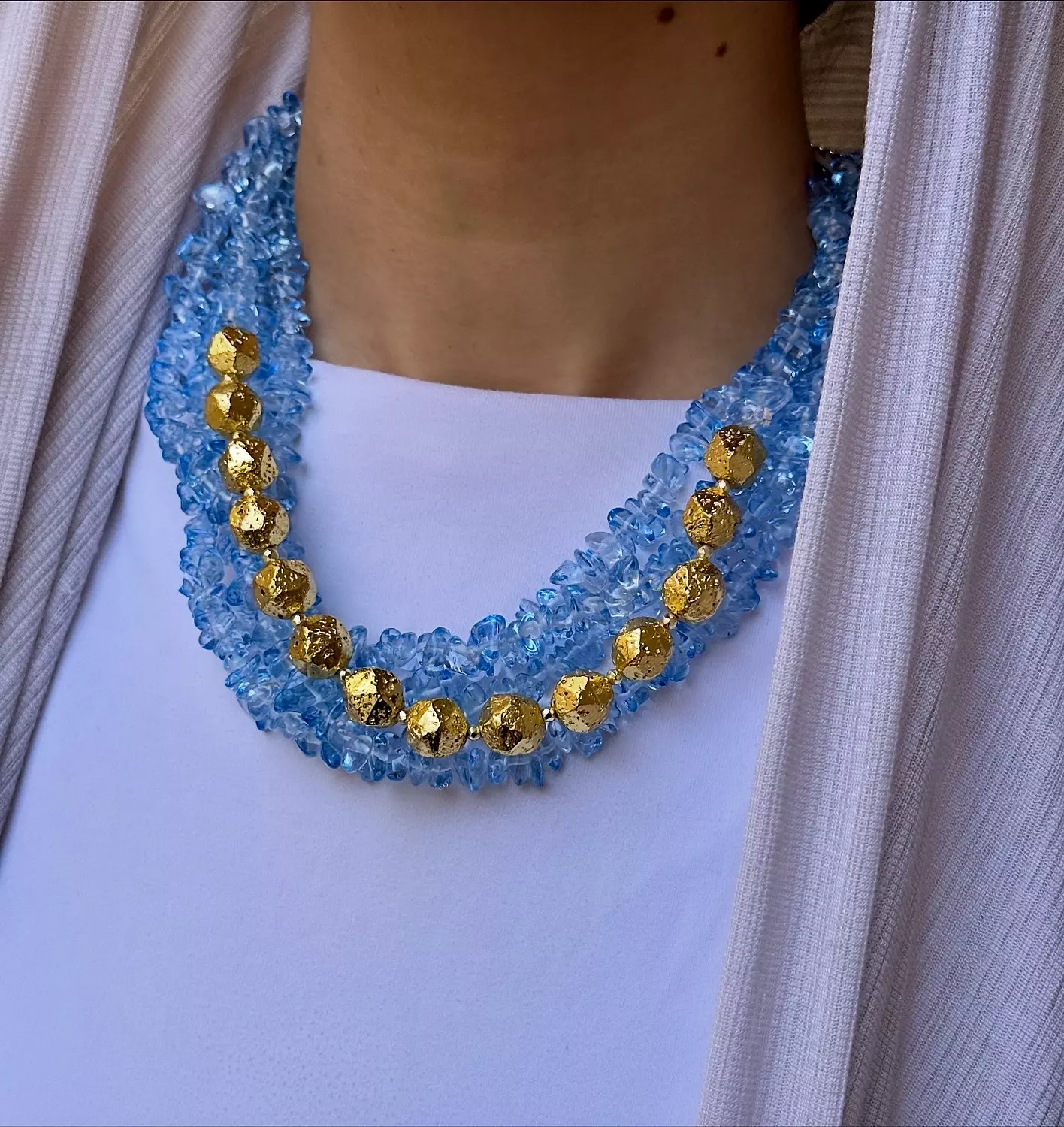 Golden Blue Statement  2