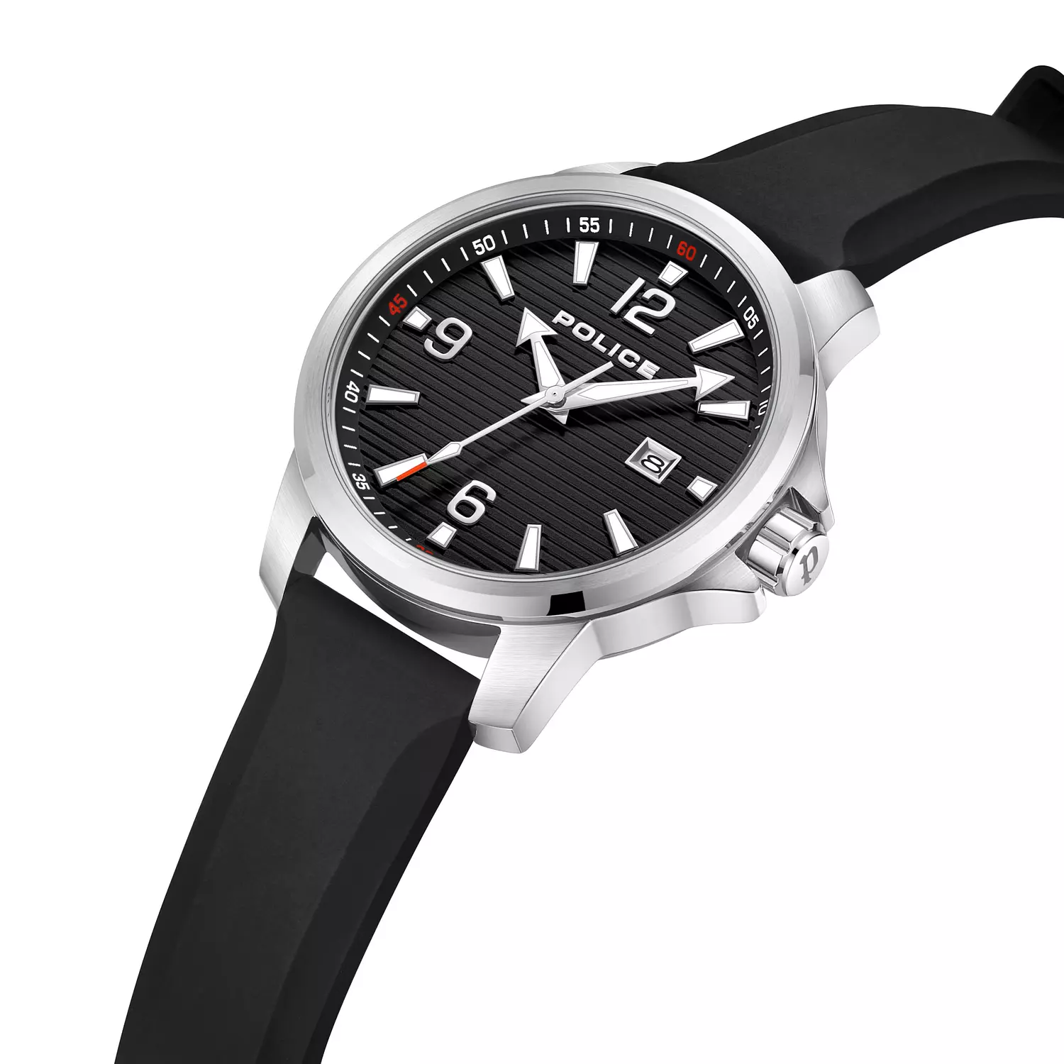 Police Men Analog Quartz Watch with Silicone Strap PEWJN0020903 2