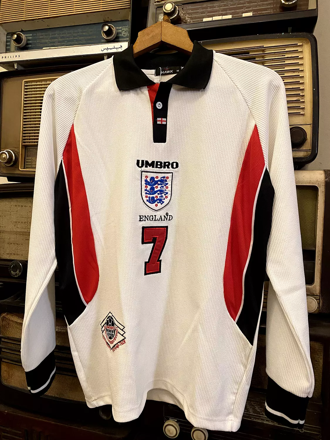 England 1998 Home Jersey - Long Sleeve image
