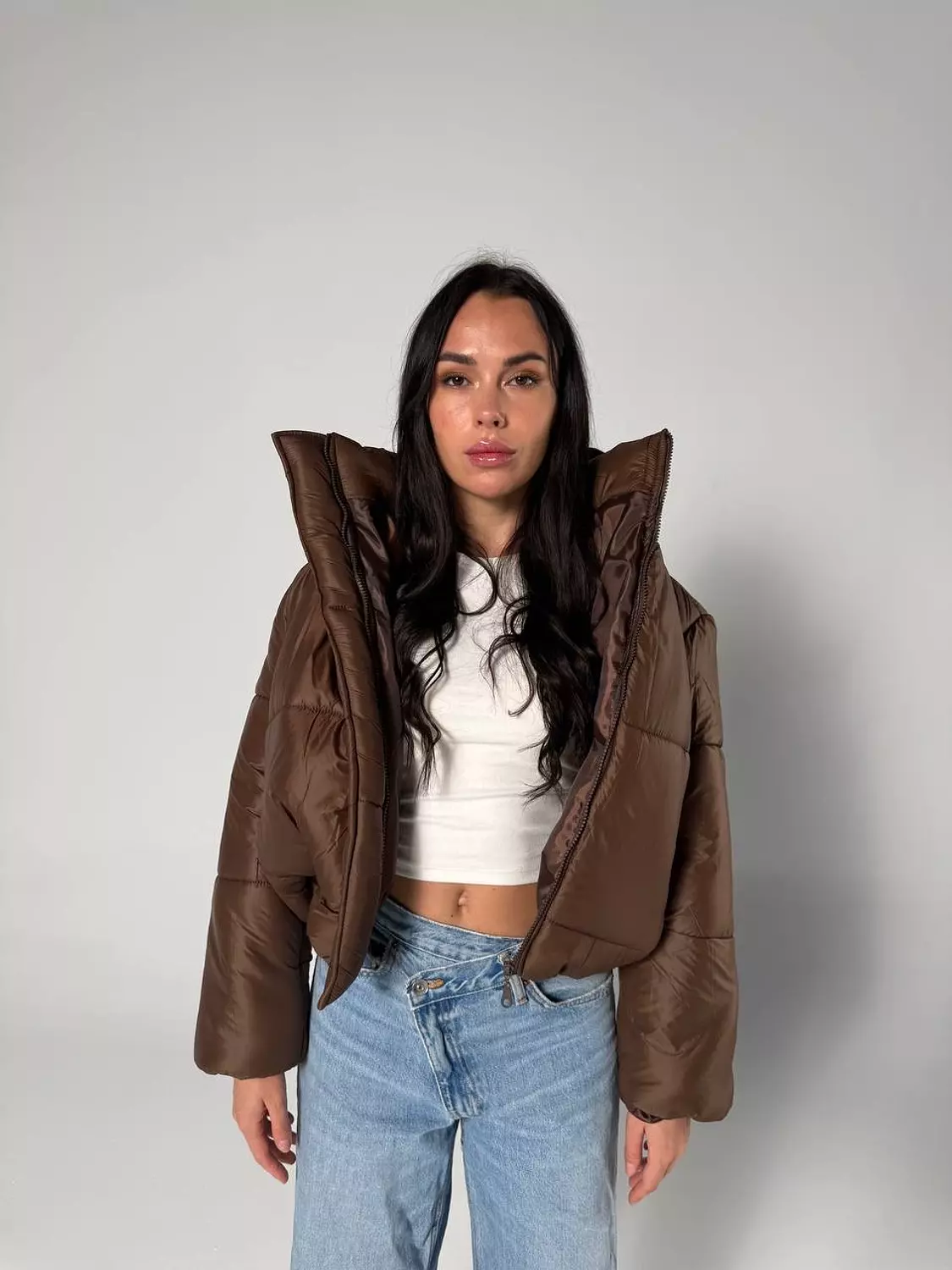 Cropped waterproof jacket 1