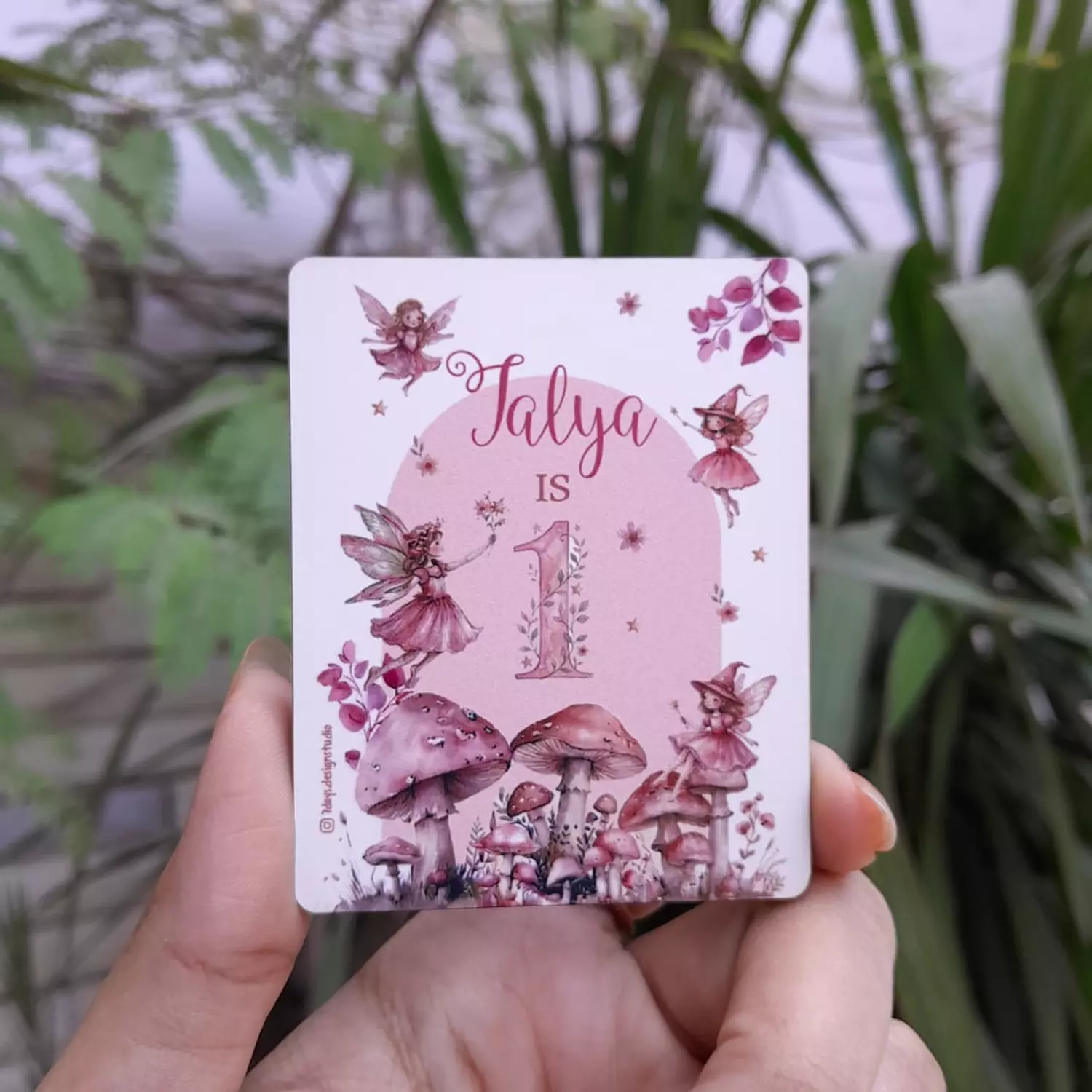 Mushroom Fairy Mug, Coaster, Magnet or Keychain image