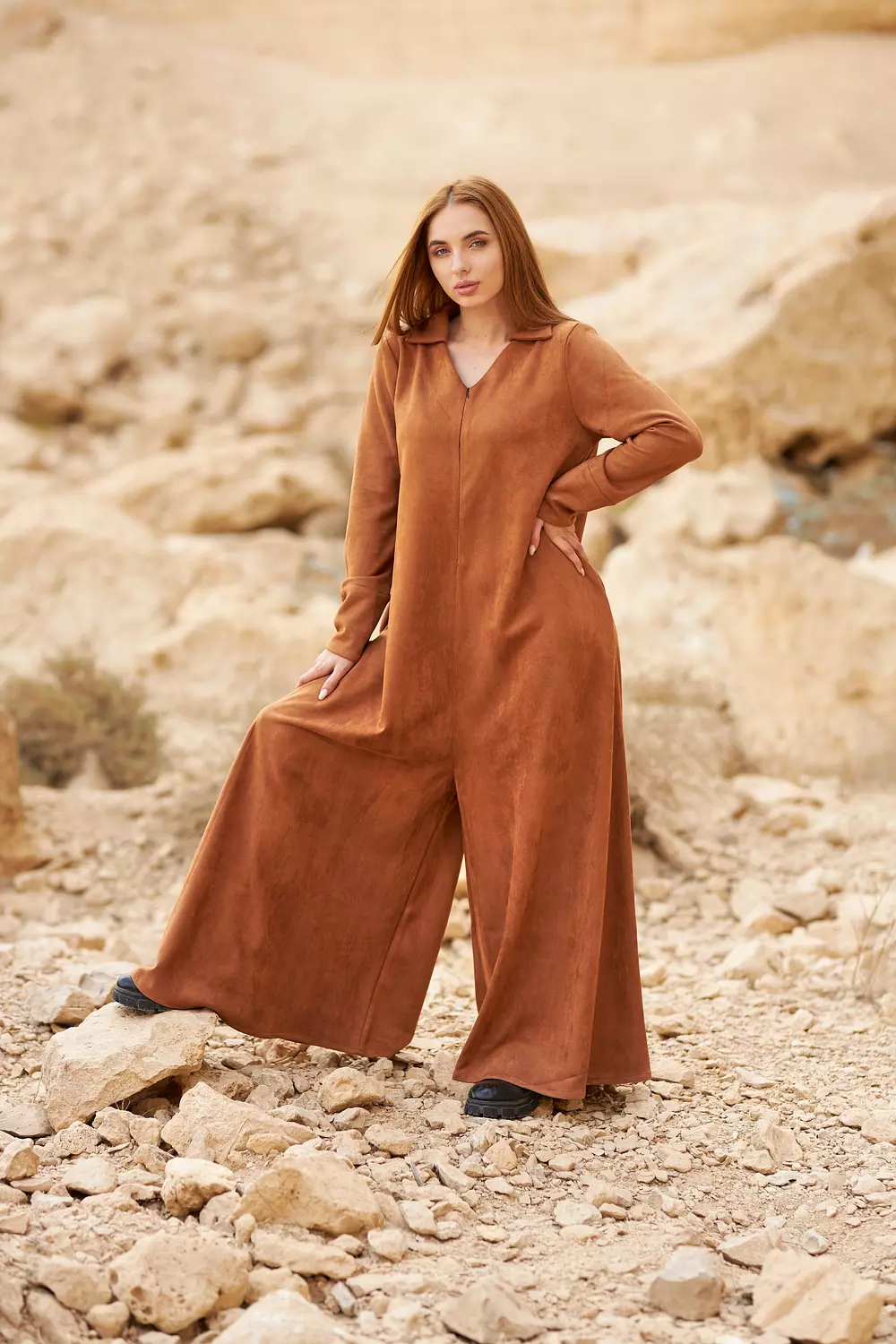 Havana winter jumpsuit made of sued 2