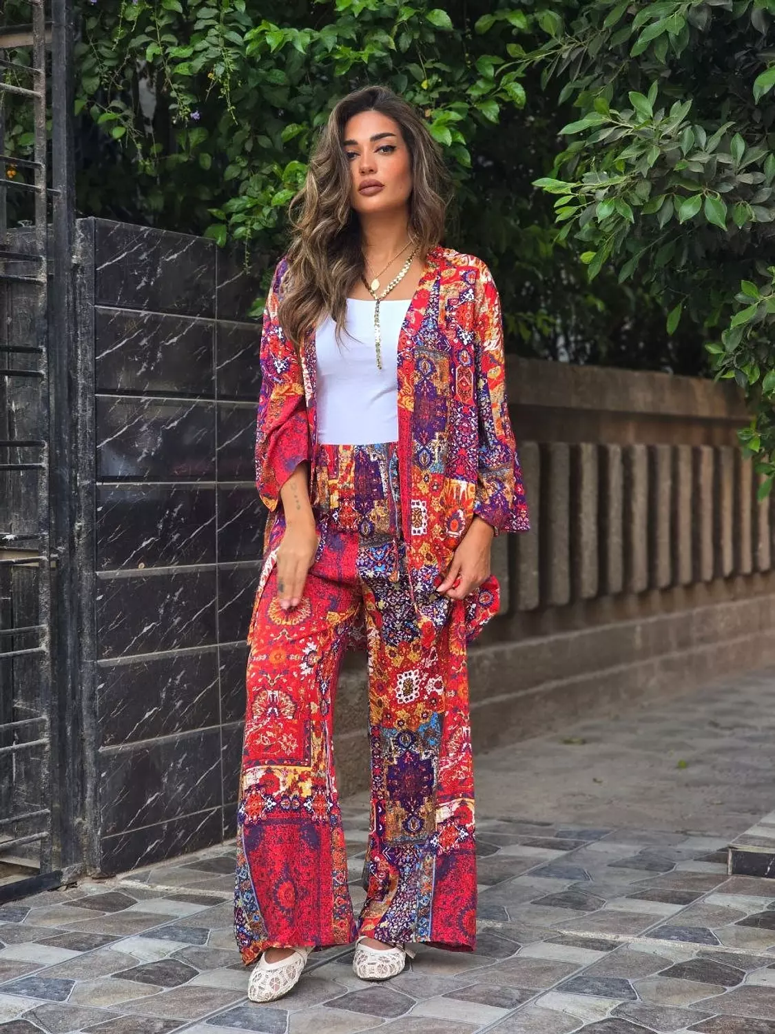 Red boho set image