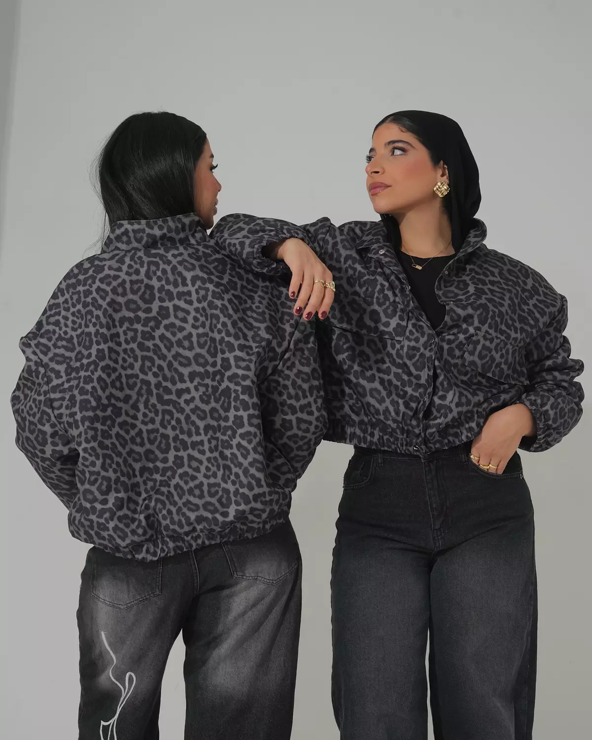 Olive Leopard Bomber Jacket 3