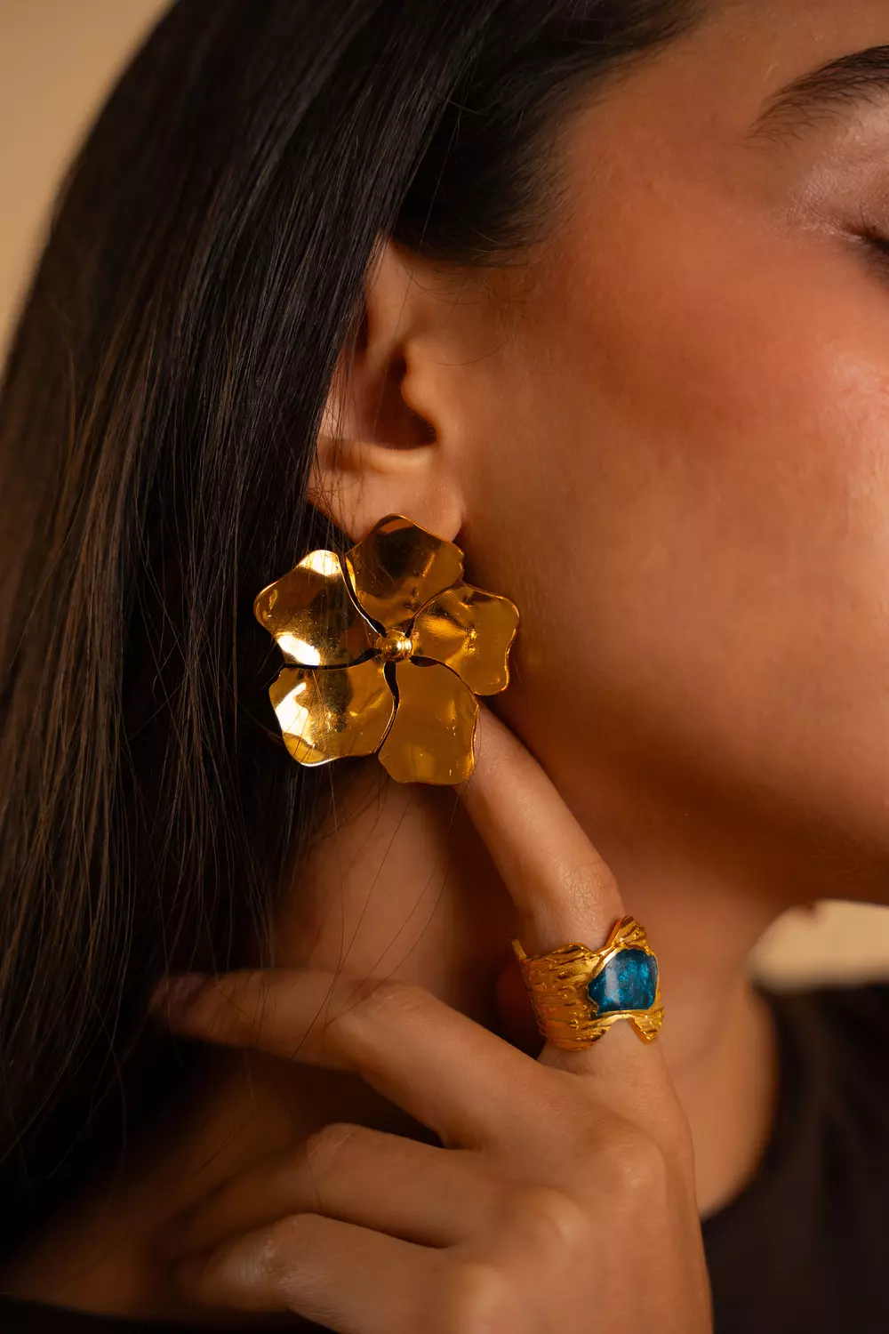 Aqua Fleur Ring 1