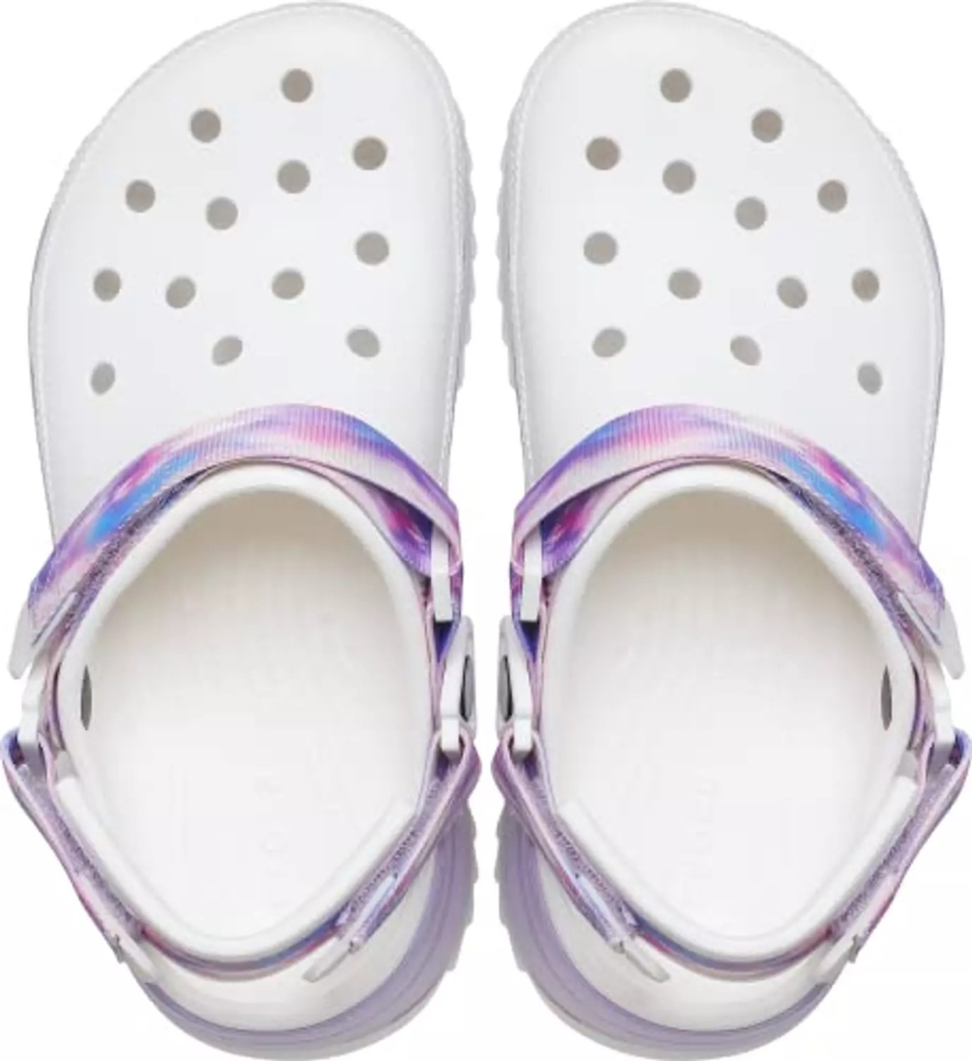 Crocs Classic Hiker Clog Women White x Purple  2