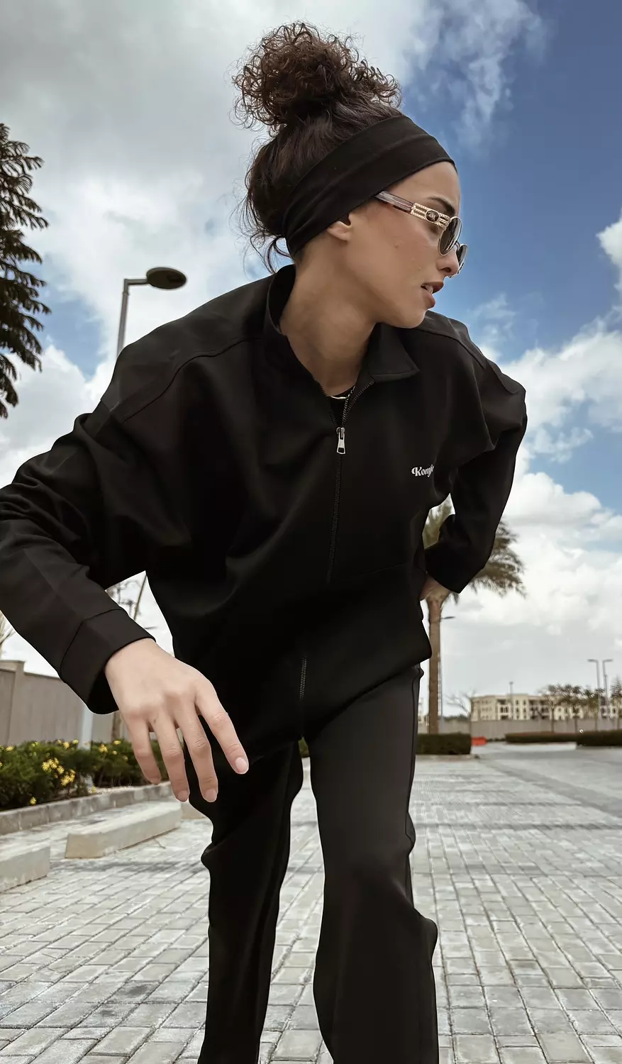 Komfort black tracksuit  1