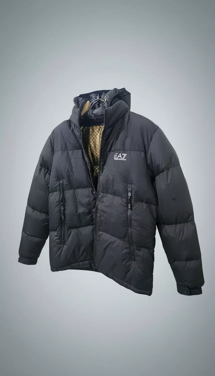 EA7 puffer jacket black image