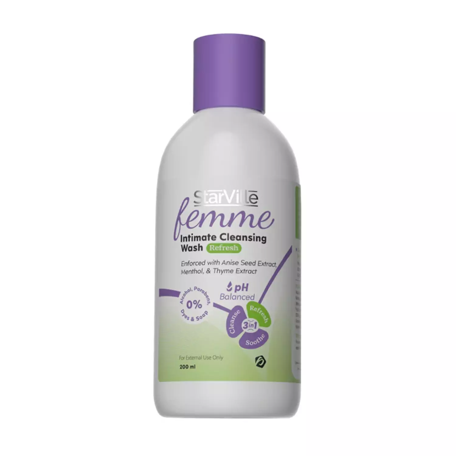 StarVille Femme Intimate Cleansing Wash Refresh 200 ml image