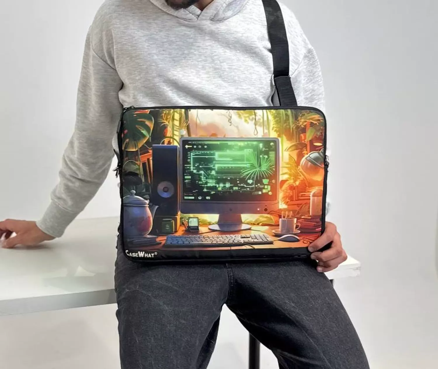 AI Technology Laptop Sleeve hover image