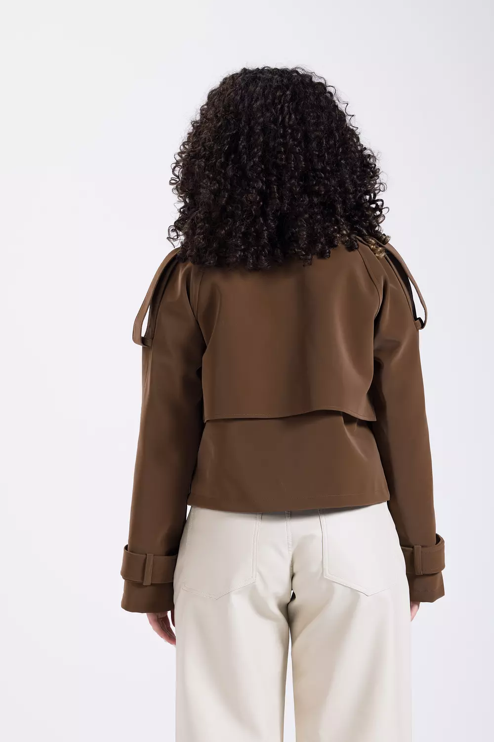 Chocolate Short Leather Jacket 4