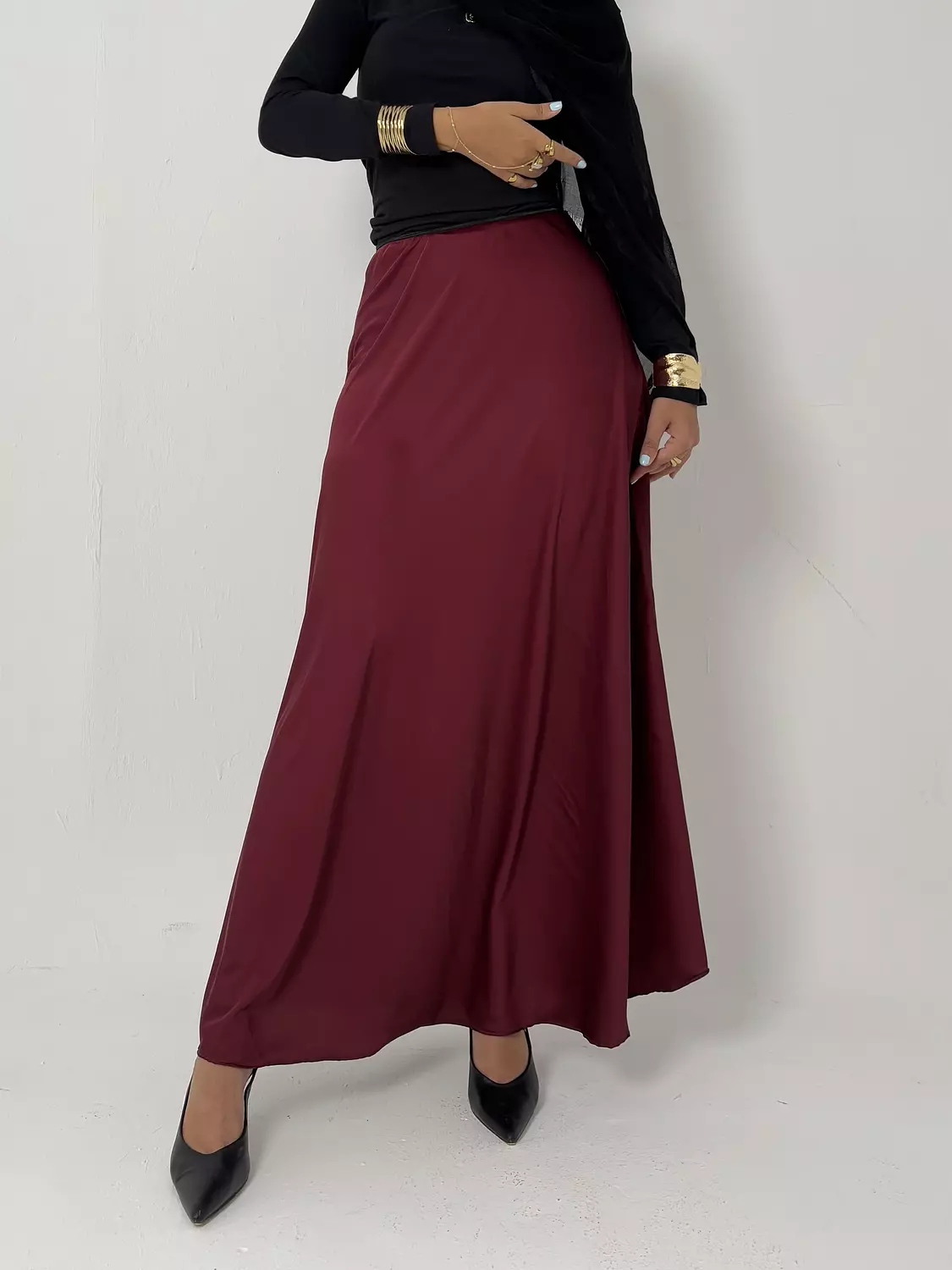 Satin Skirt 2