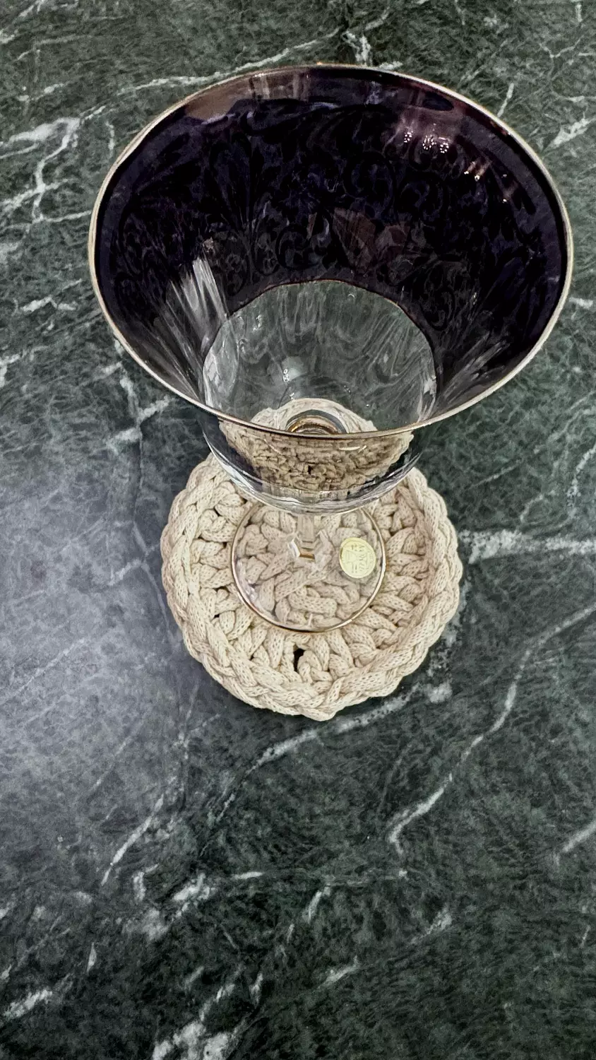 Woven Elegance Coaster Set 1