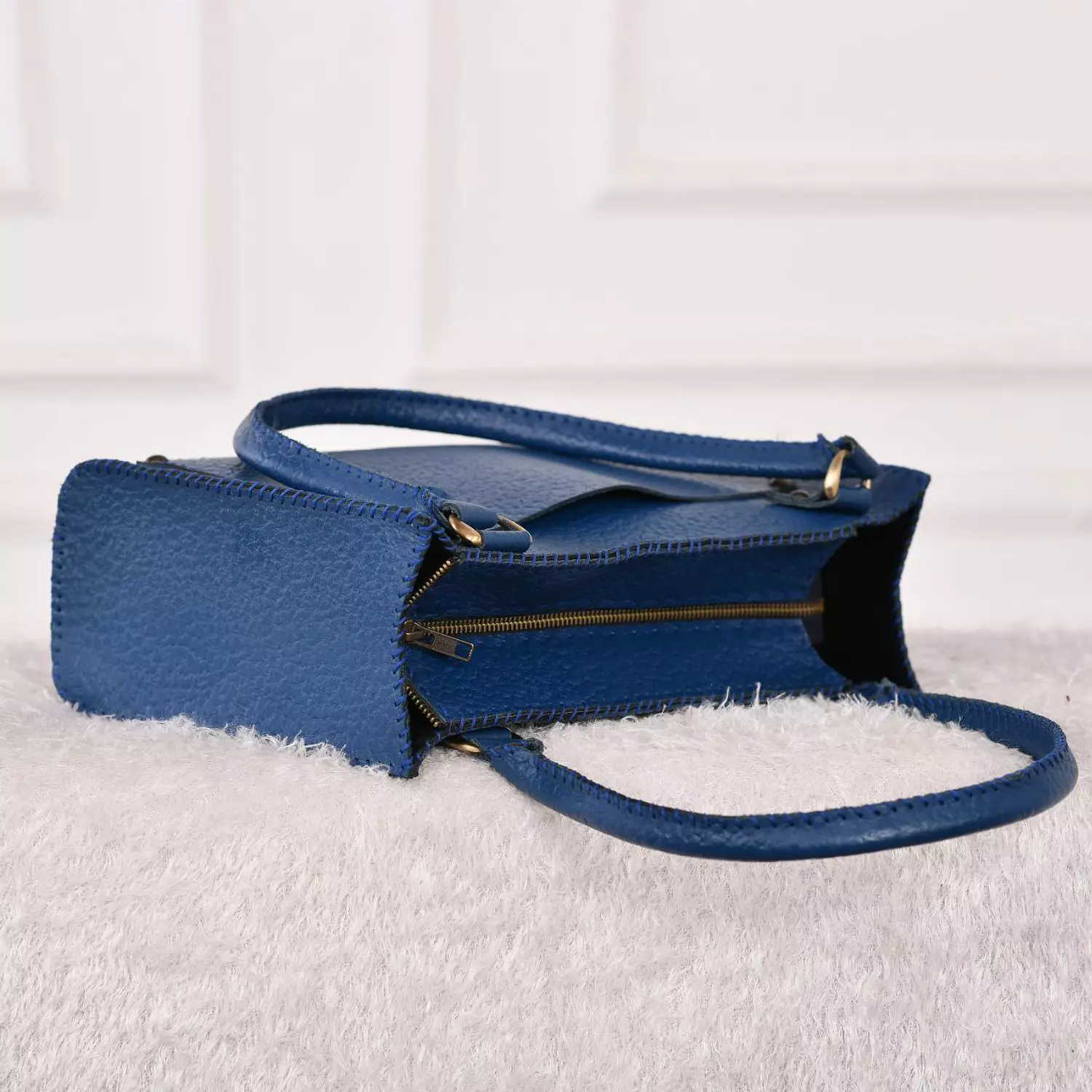 blue tote bag hover image
