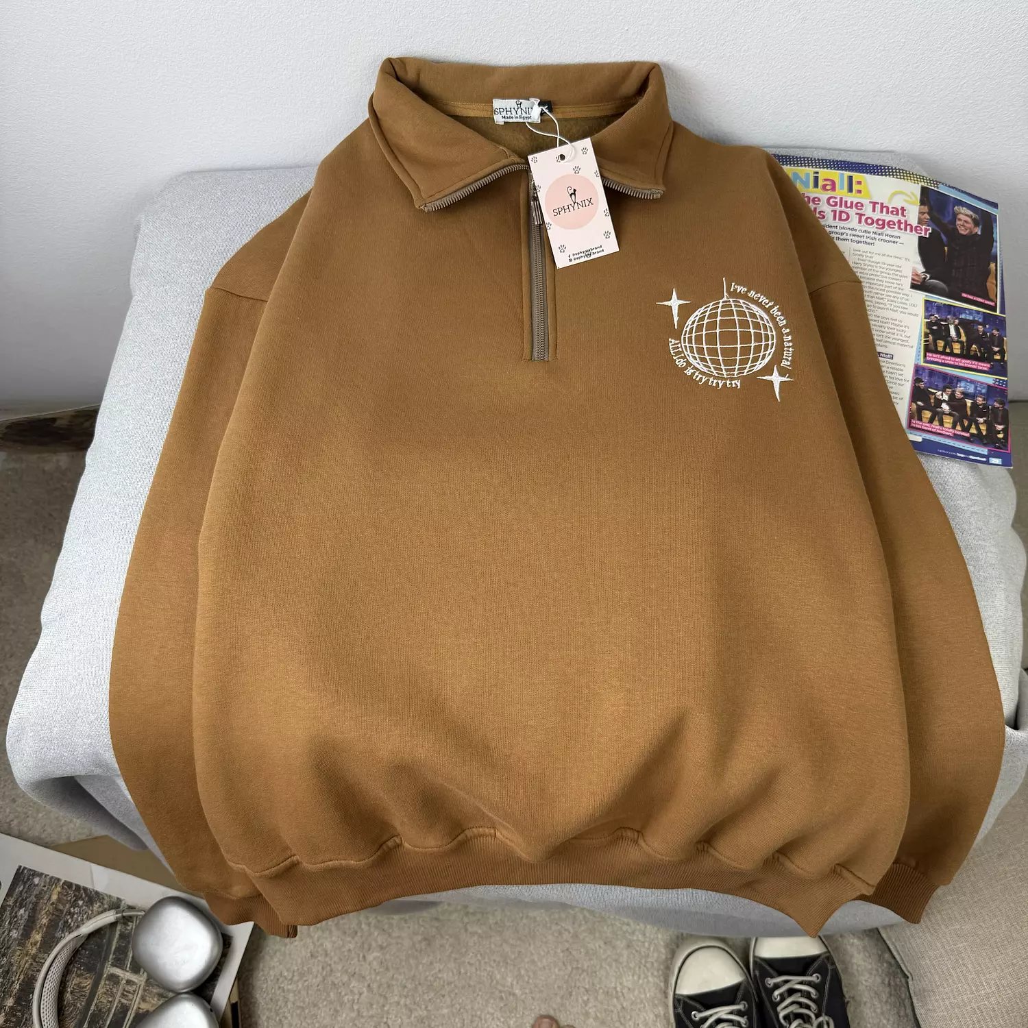 Quarter Zip Up Sweatshirt 4