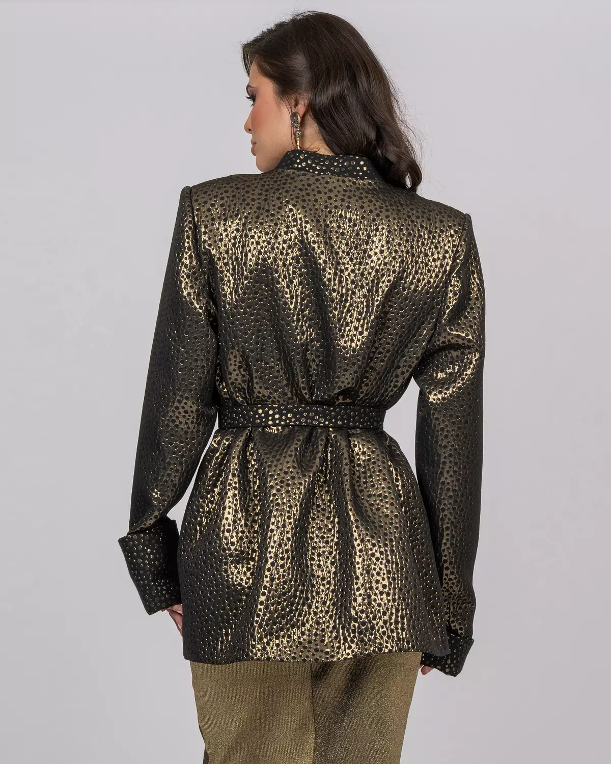 Dotted Brocade Blazer Jacket 6