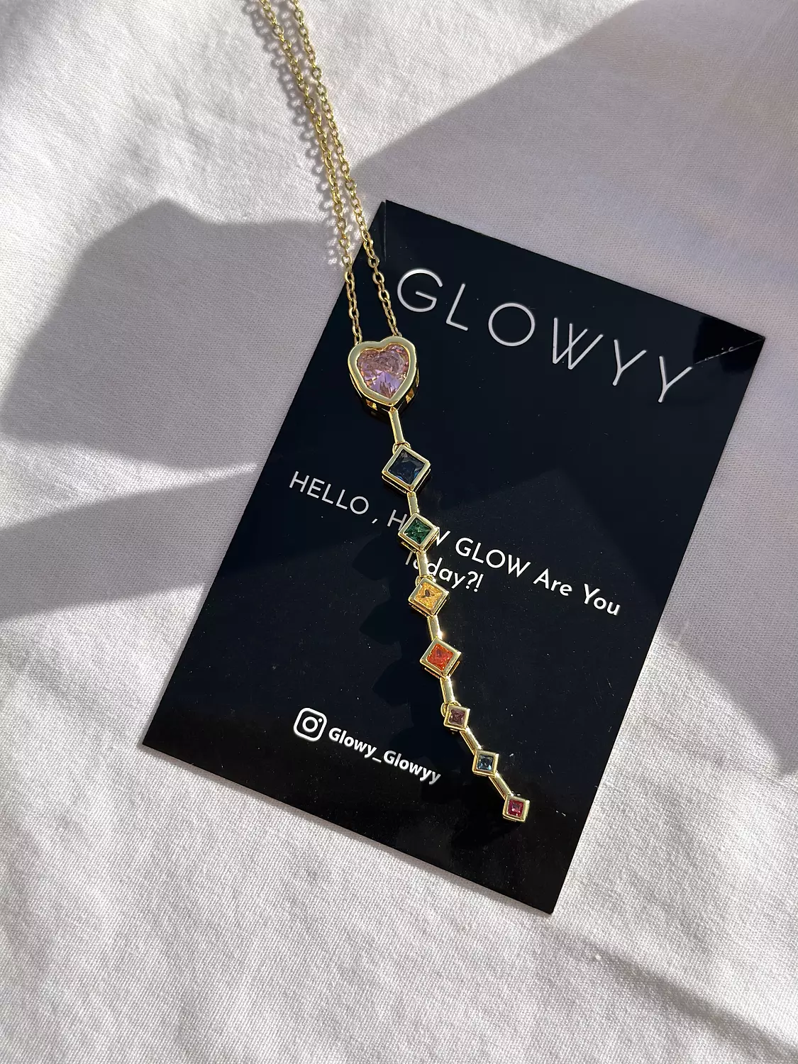 Pink Heart Droppin Necklace  image