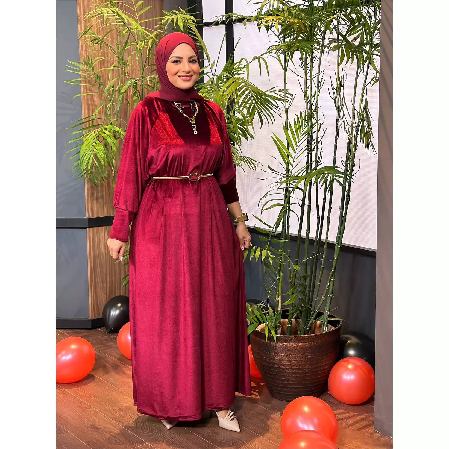 Velvet Maxi Dress  2