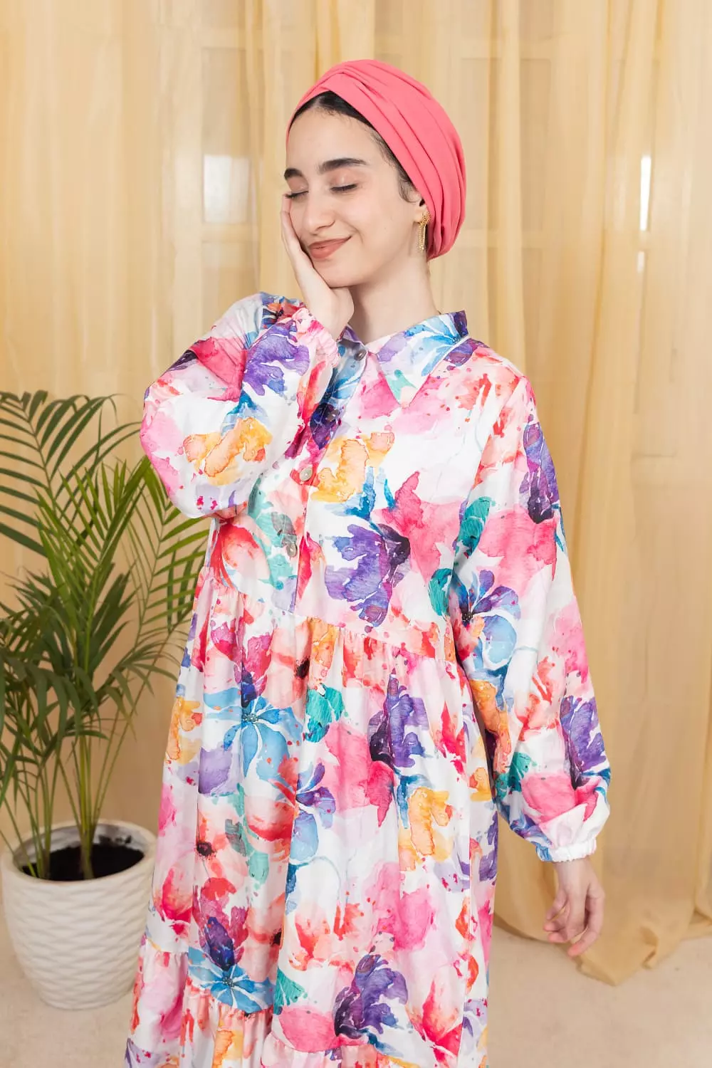 Linen viscos dress 3 image